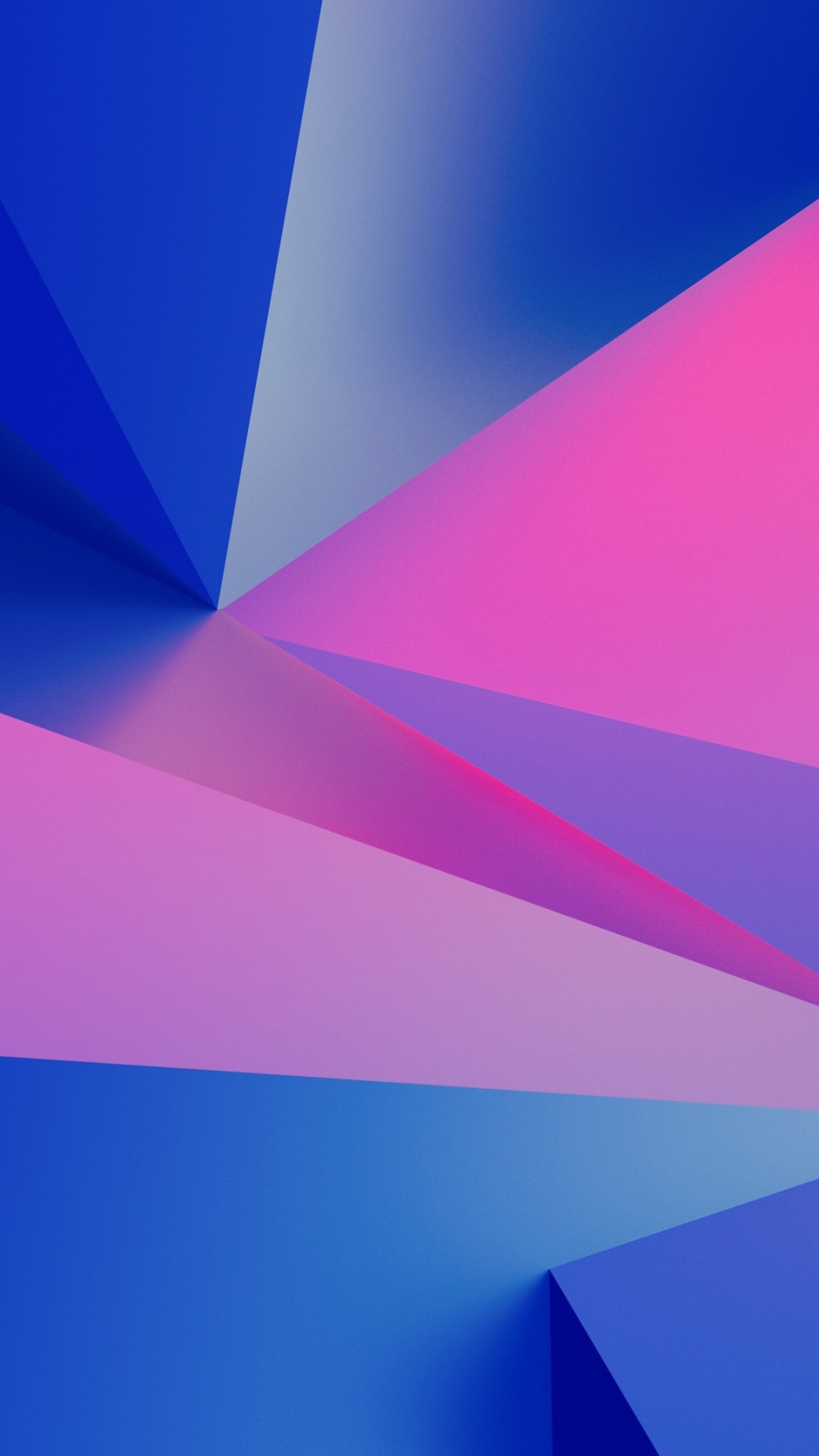 Purple and Blue Abstract Illustration. Wallpaper in 1080x1920 Resolution