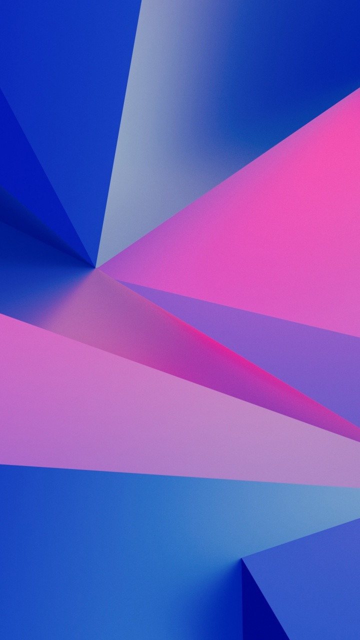 Purple and Blue Abstract Illustration. Wallpaper in 720x1280 Resolution