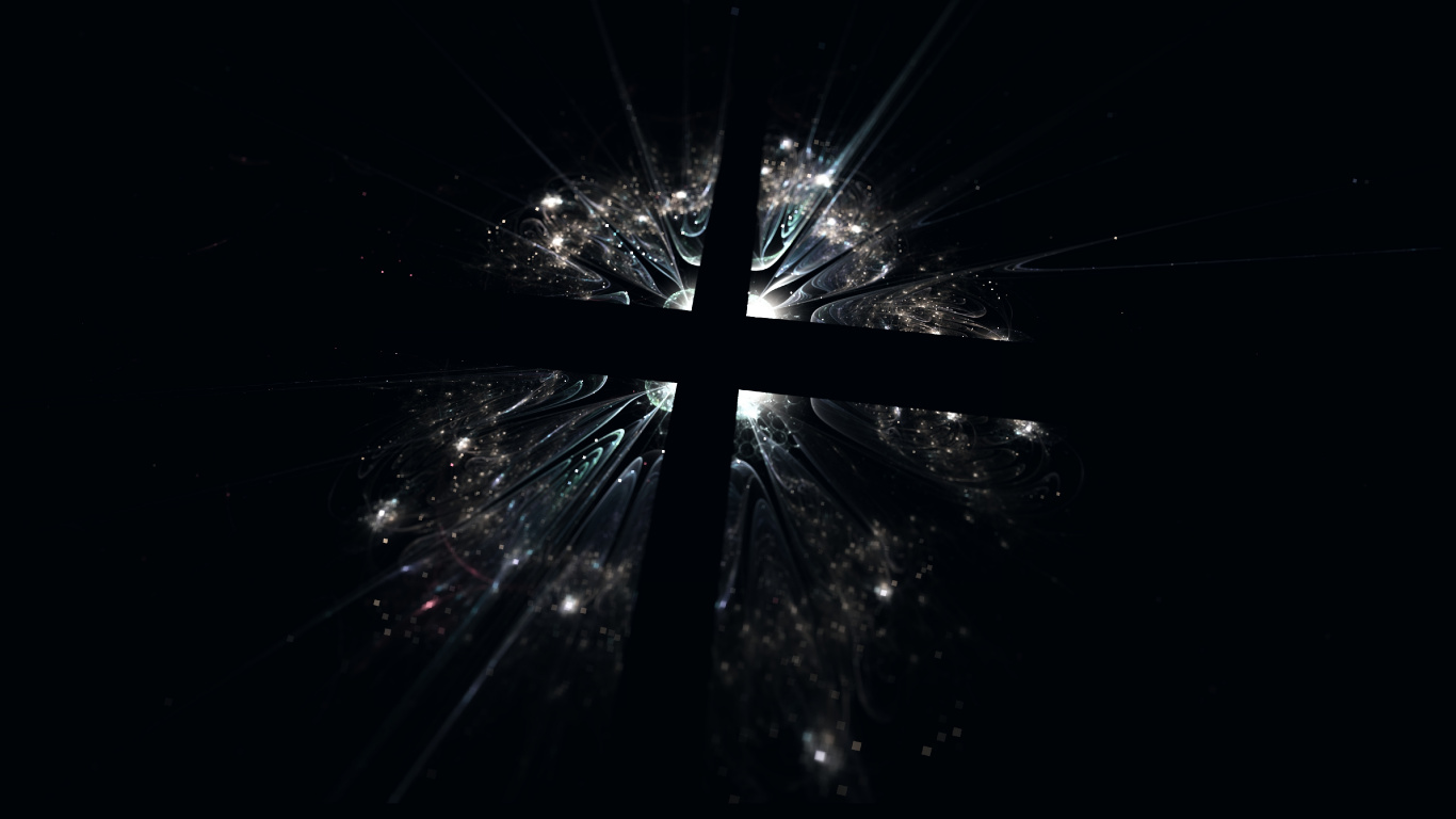 Black and White Light in The Dark. Wallpaper in 1366x768 Resolution