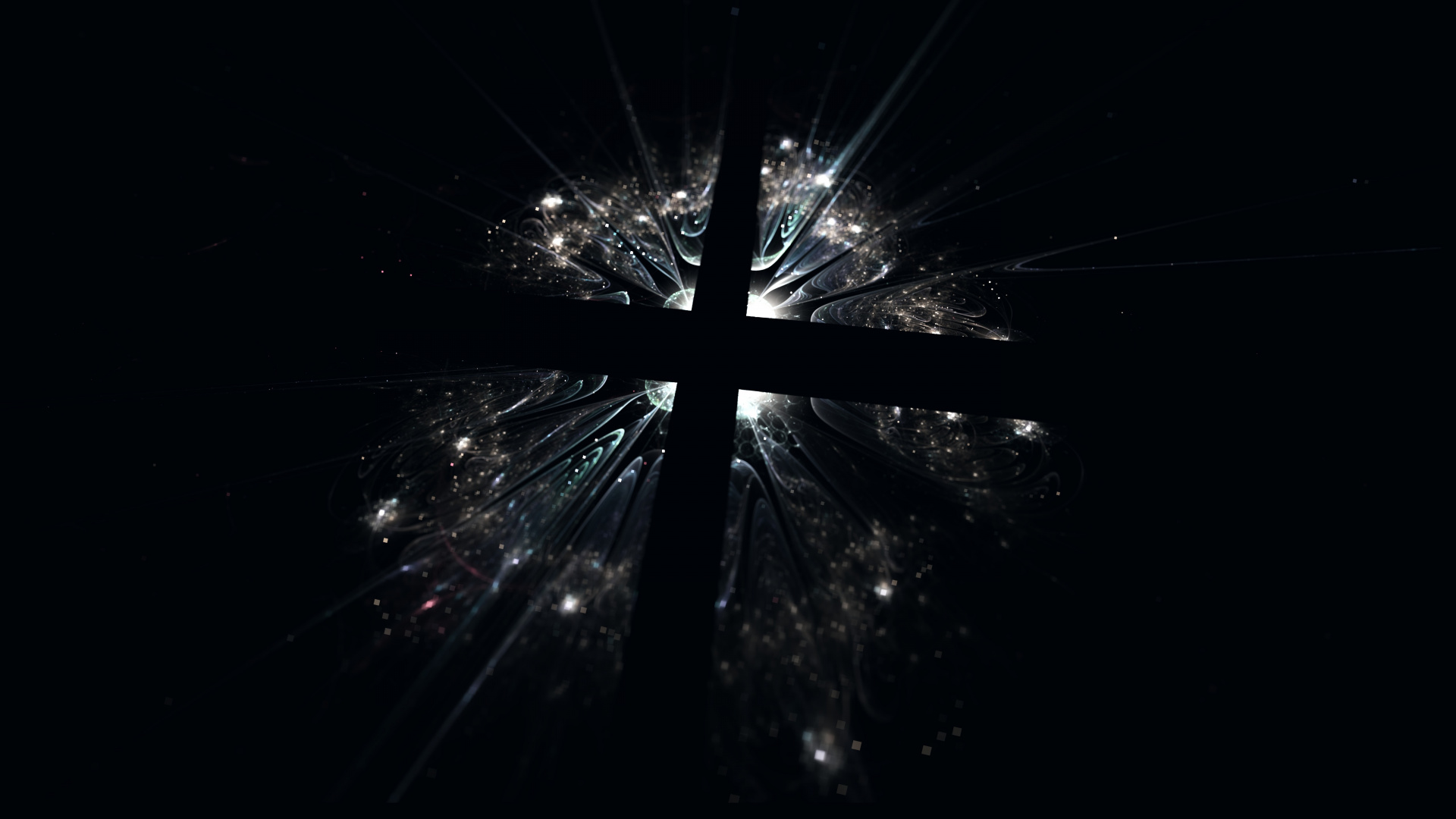 Lumière Noire et Blanche Dans le Noir. Wallpaper in 1920x1080 Resolution