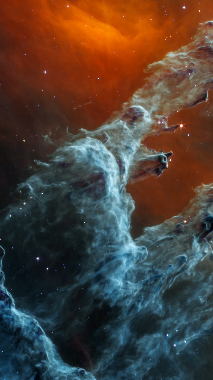 Raum, James-Webb-Weltraumteleskop, James Webb, Säulen Der Schöpfung, Weltraumteleskop. Wallpaper in 720x1280 Resolution