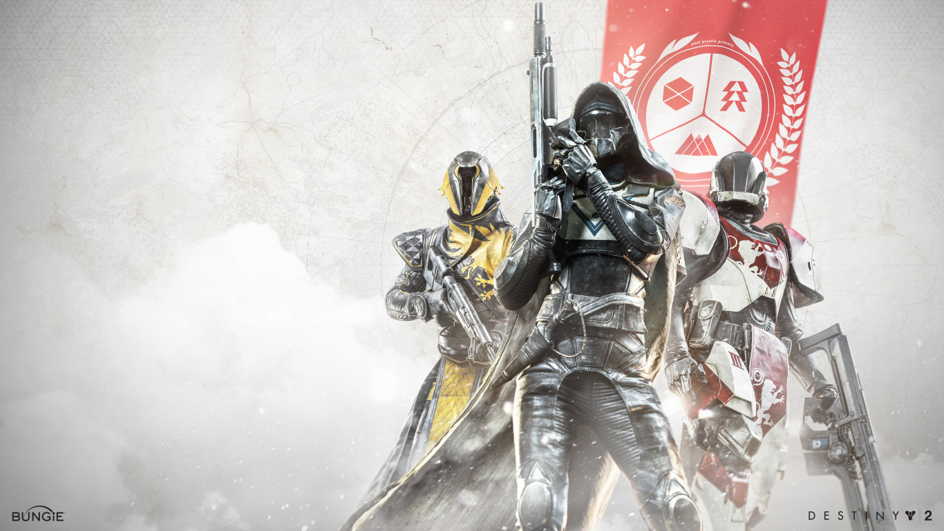 Destiny 2, Schicksal, Bungie, Ritter. Wallpaper in 1366x768 Resolution