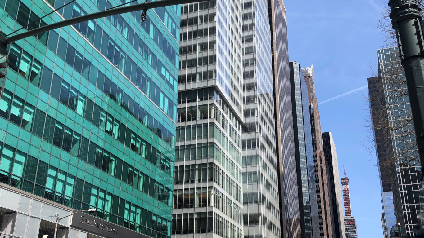 New York City, Window, Tower Block, Metropolis, City. Wallpaper in 1366x768 Resolution