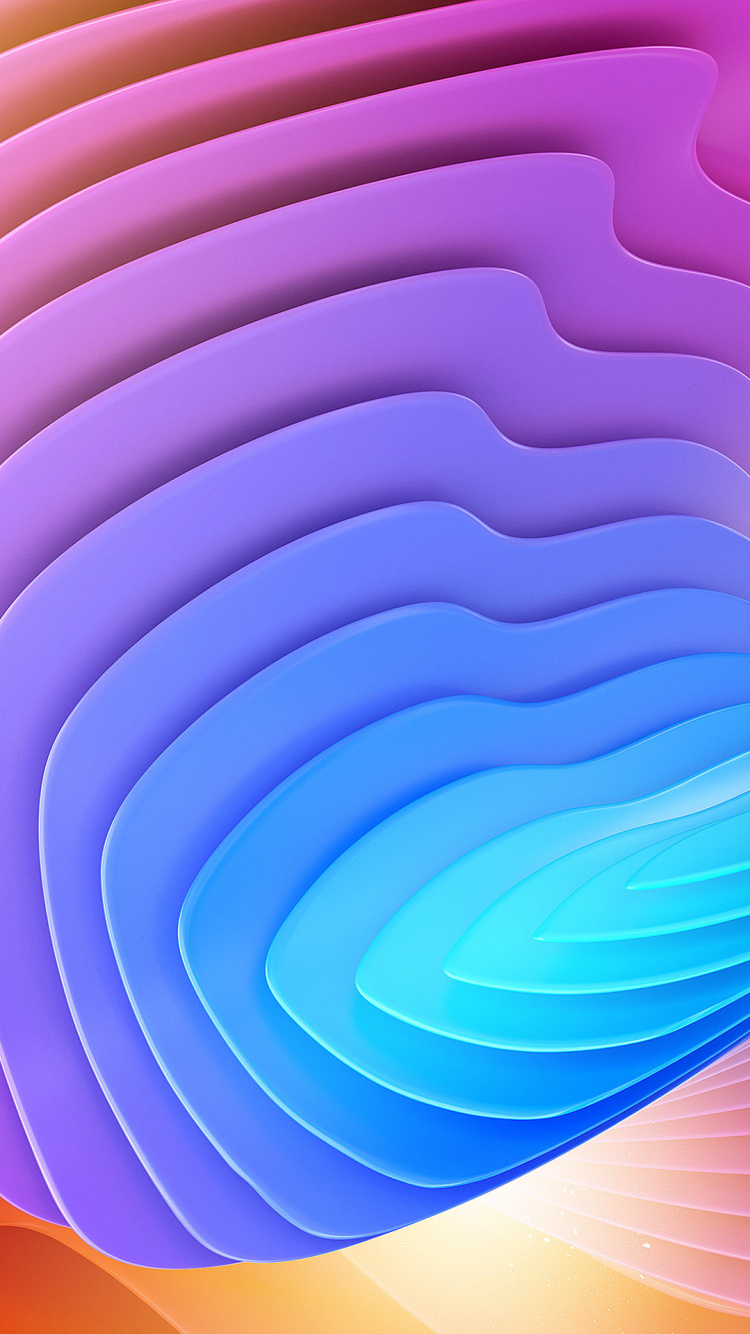 Blue, Bleu Vert, Violette, Orange, Aqua. Wallpaper in 750x1334 Resolution