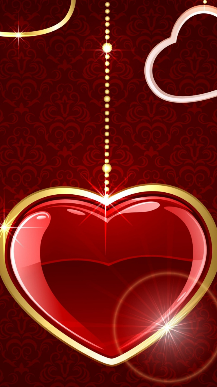 Valentines Tag, Herzen, Liebe, Geschenk. Wallpaper in 750x1334 Resolution
