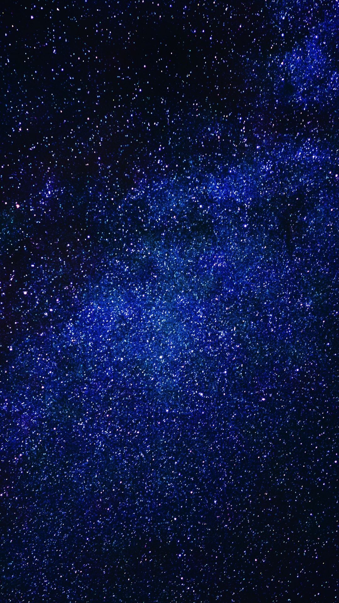Blaue Und Schwarze Sternennacht. Wallpaper in 1080x1920 Resolution
