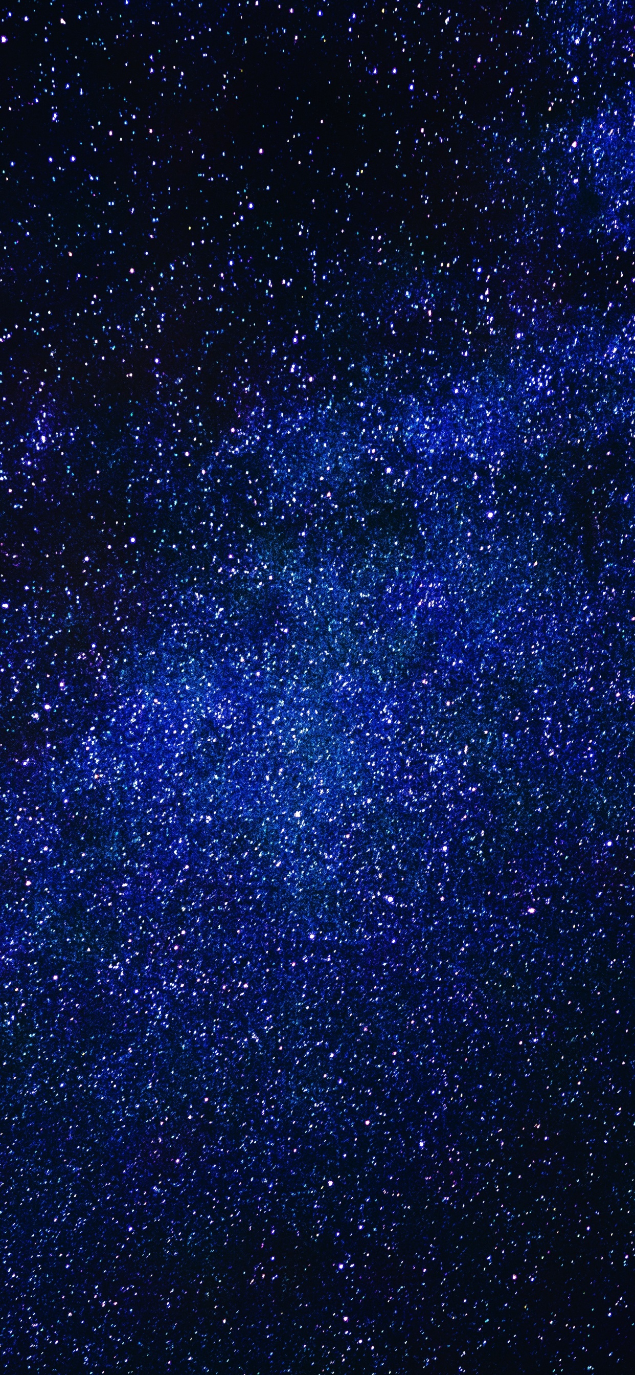 Blue and Black Starry Night. Wallpaper in 1242x2688 Resolution