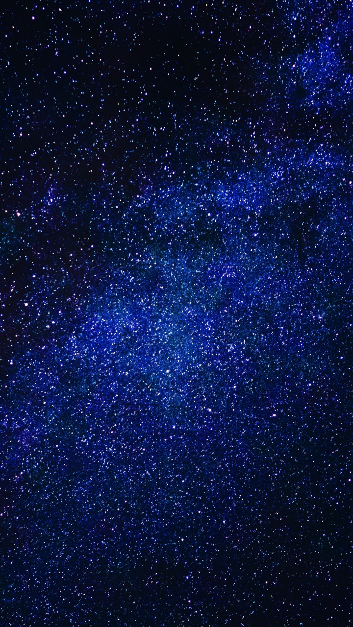 Blue and Black Starry Night. Wallpaper in 720x1280 Resolution