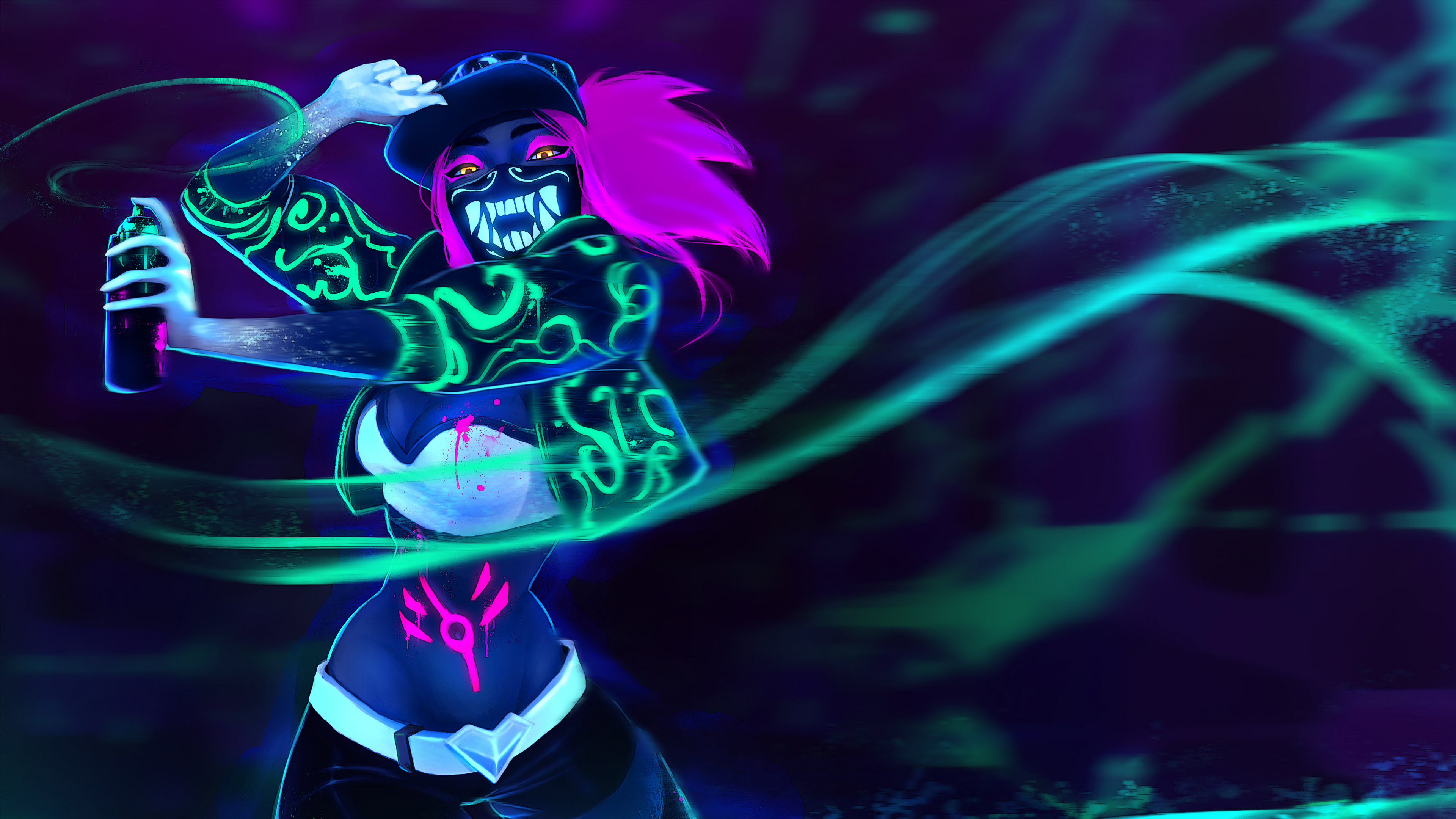 Frau im Schwarzen Und Weißen Kleid Anime-Charakter. Wallpaper in 3840x2160 Resolution