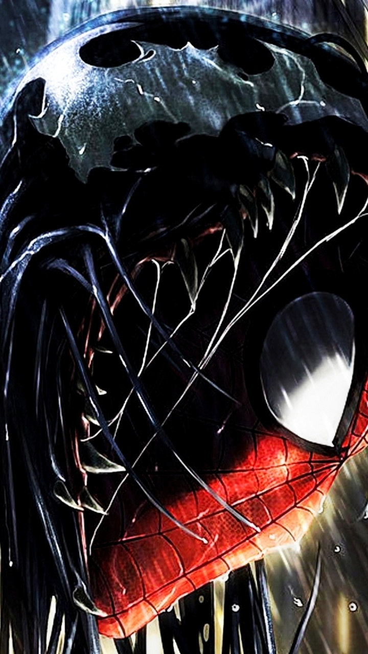 Pintura Abstracta Negra y Naranja. Wallpaper in 720x1280 Resolution