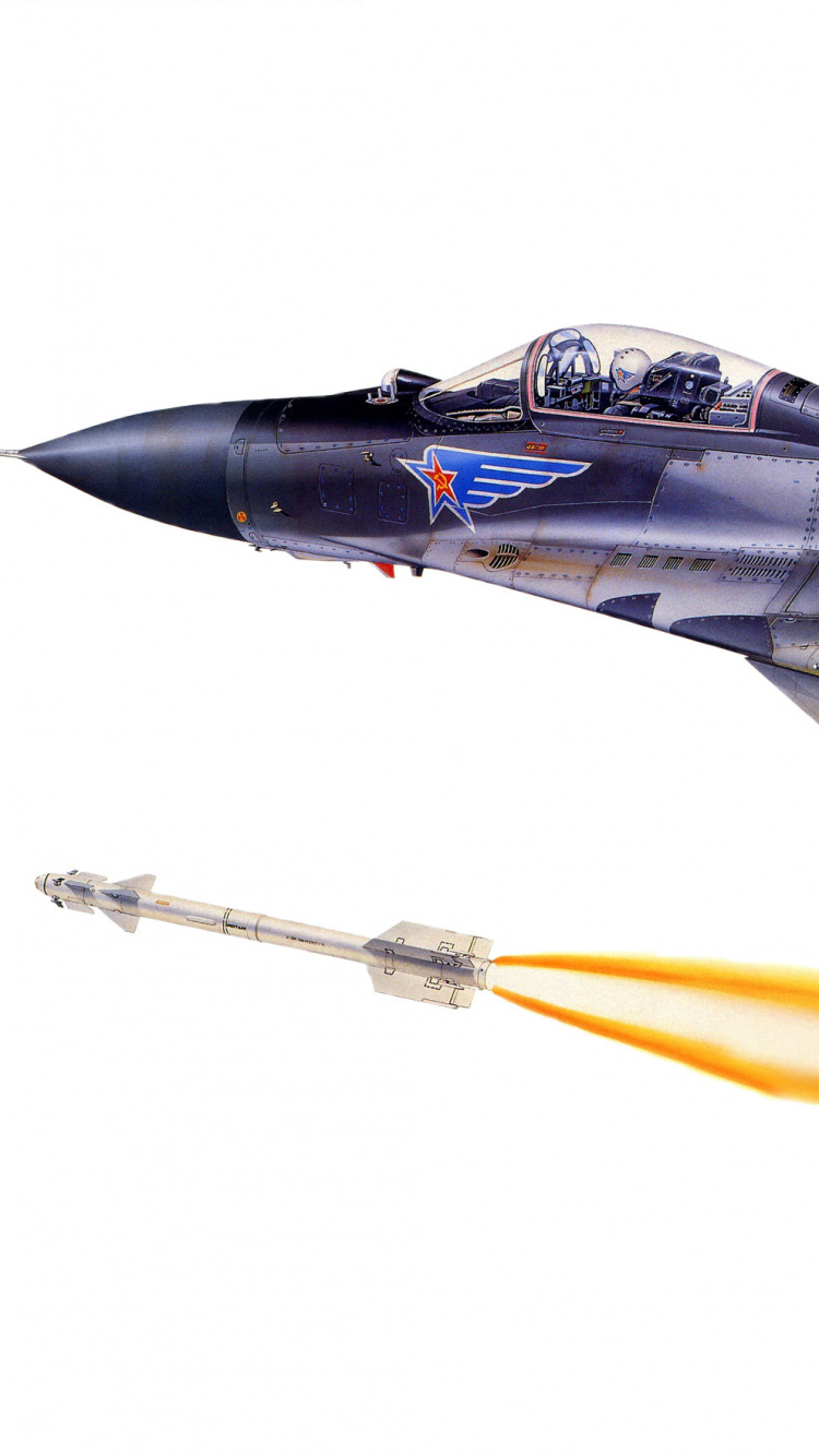 Avión de Combate Gris en el Aire Durante el Día. Wallpaper in 750x1334 Resolution