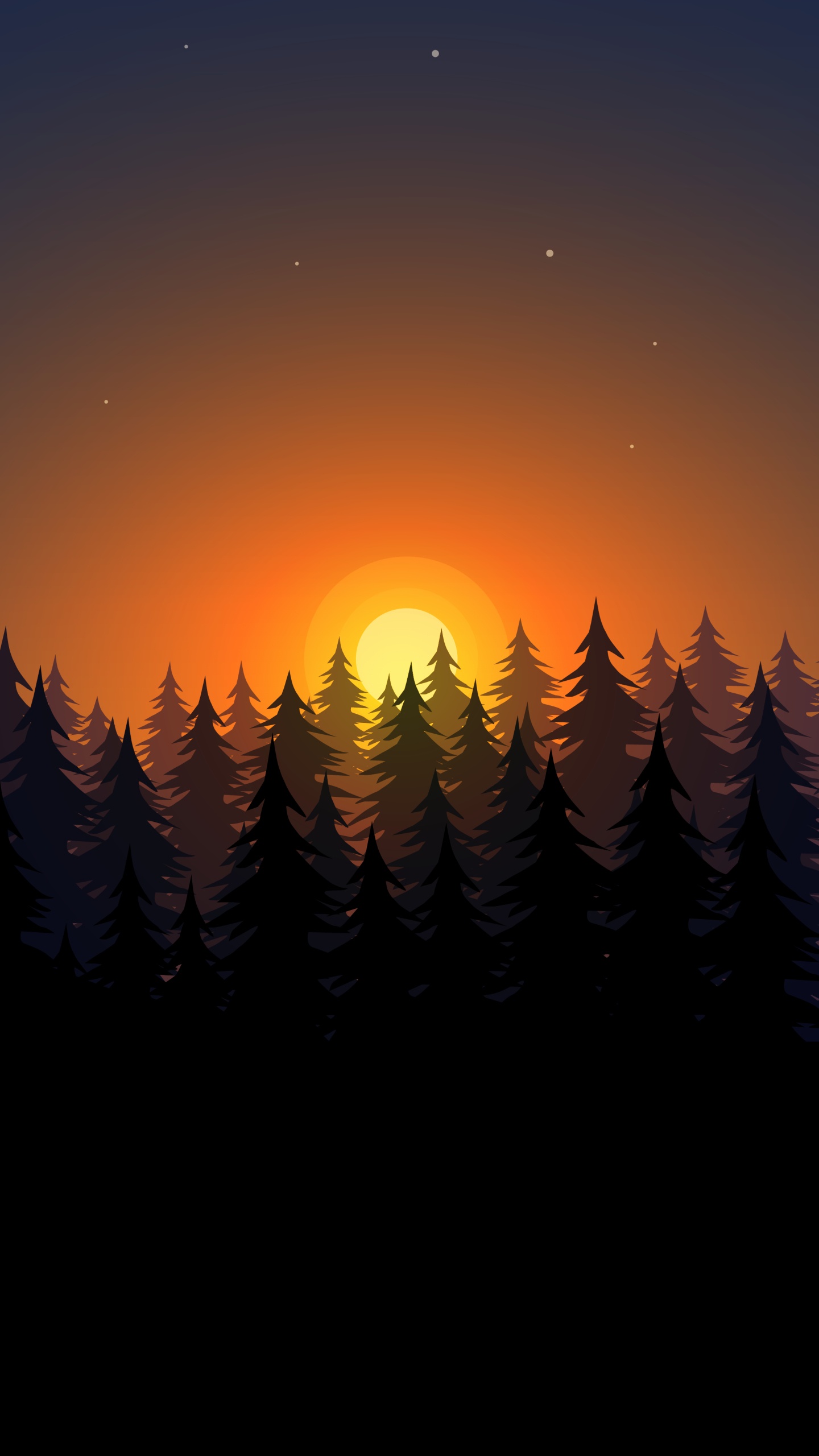 Atmosphäre, Naturlandschaft, Afterglow, Sonnenlicht, Sonnenaufgang. Wallpaper in 1440x2560 Resolution