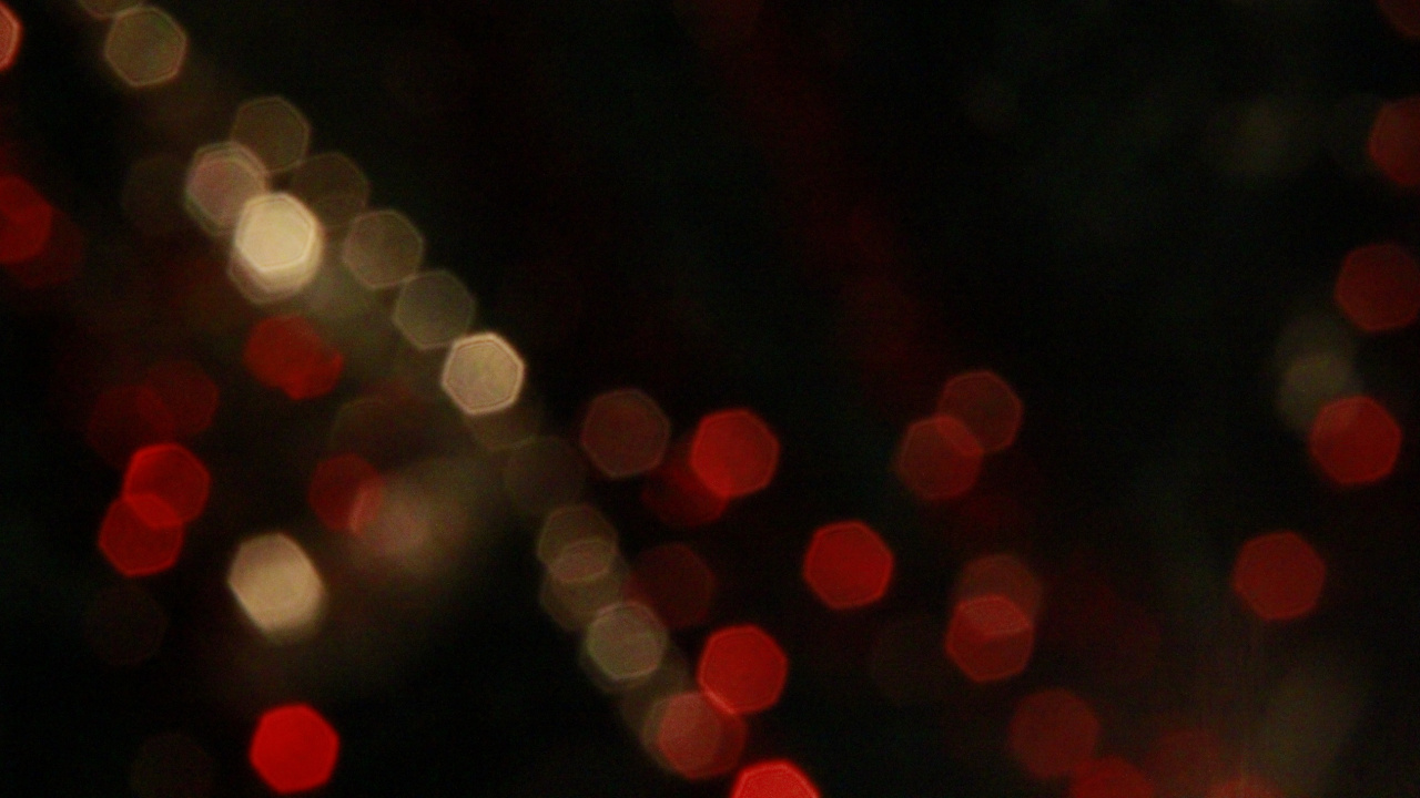 Rote Und Weiße Bokeh-Lichter. Wallpaper in 1280x720 Resolution