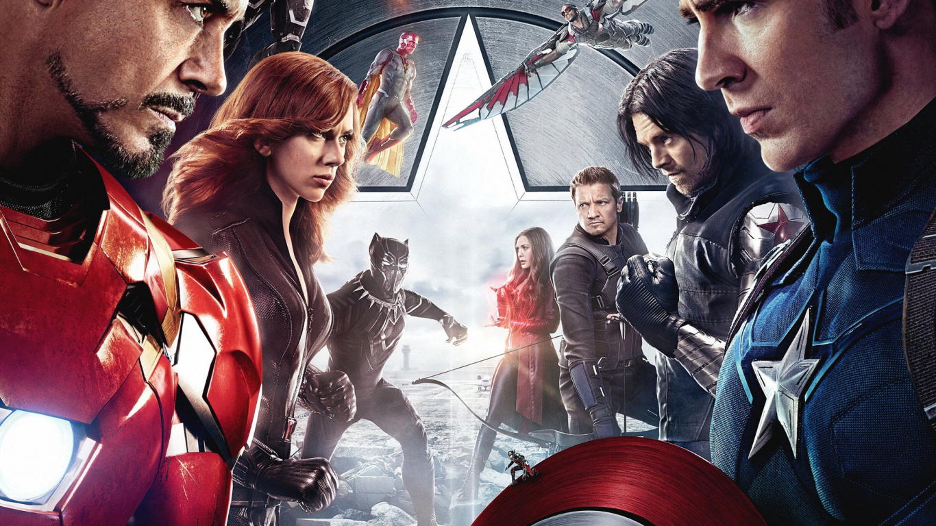 L'homme en Veste Bleue Debout à Côté de la Femme en Robe Rouge. Wallpaper in 1366x768 Resolution