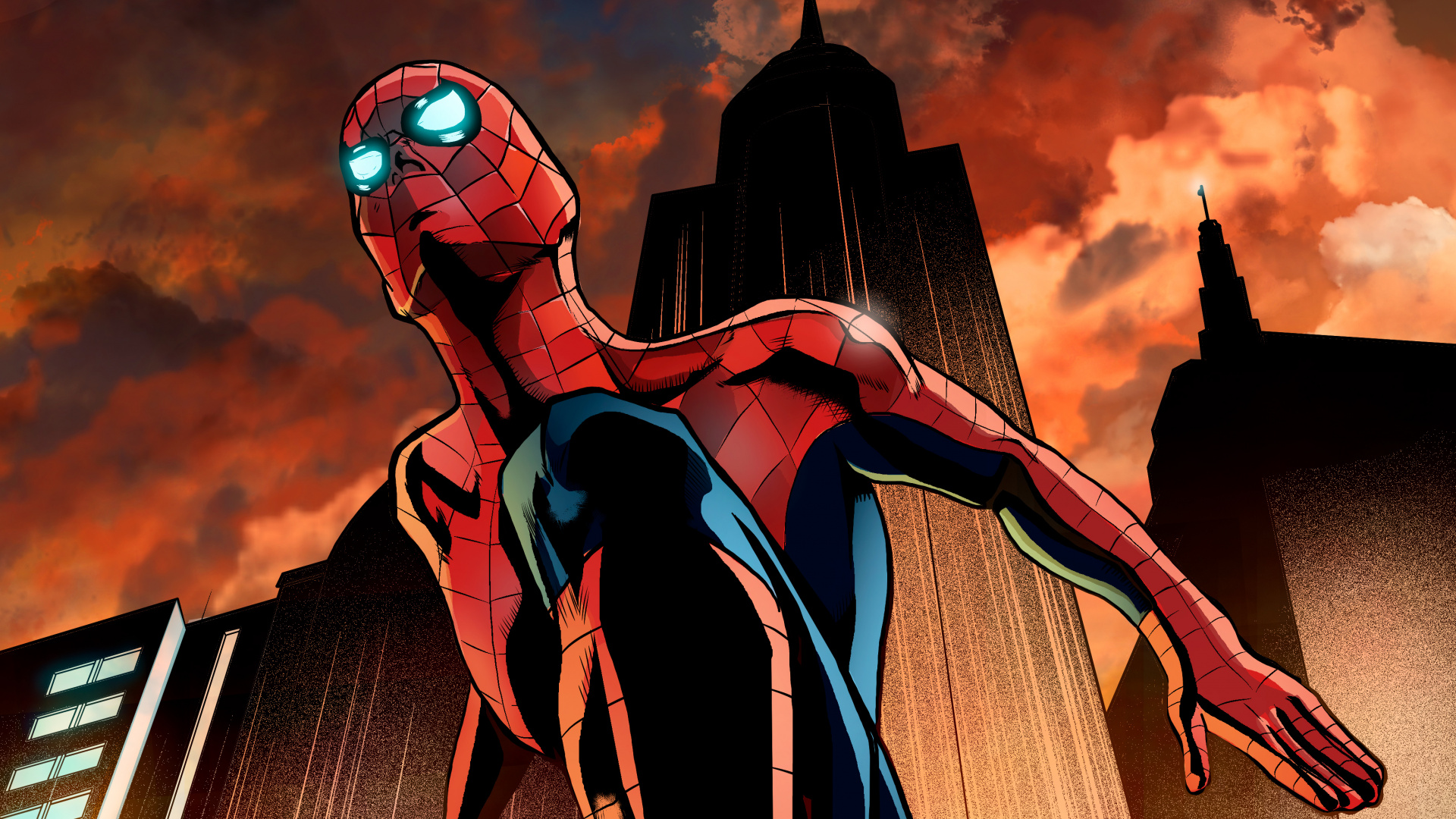 Mujer en Vestido Azul y Blanco Personaje de Anime. Wallpaper in 1920x1080 Resolution