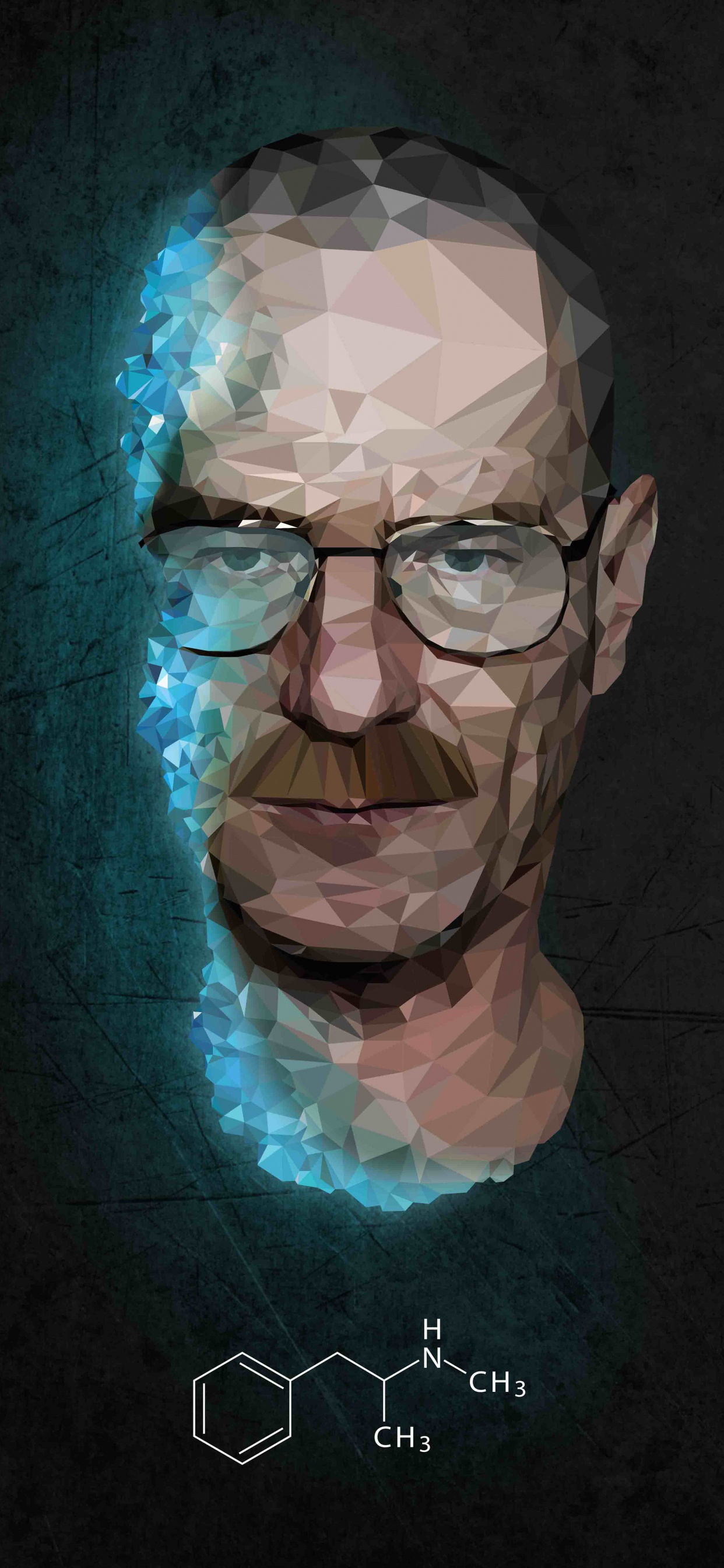 Figura de Calavera Blanca y Azul. Wallpaper in 1242x2688 Resolution