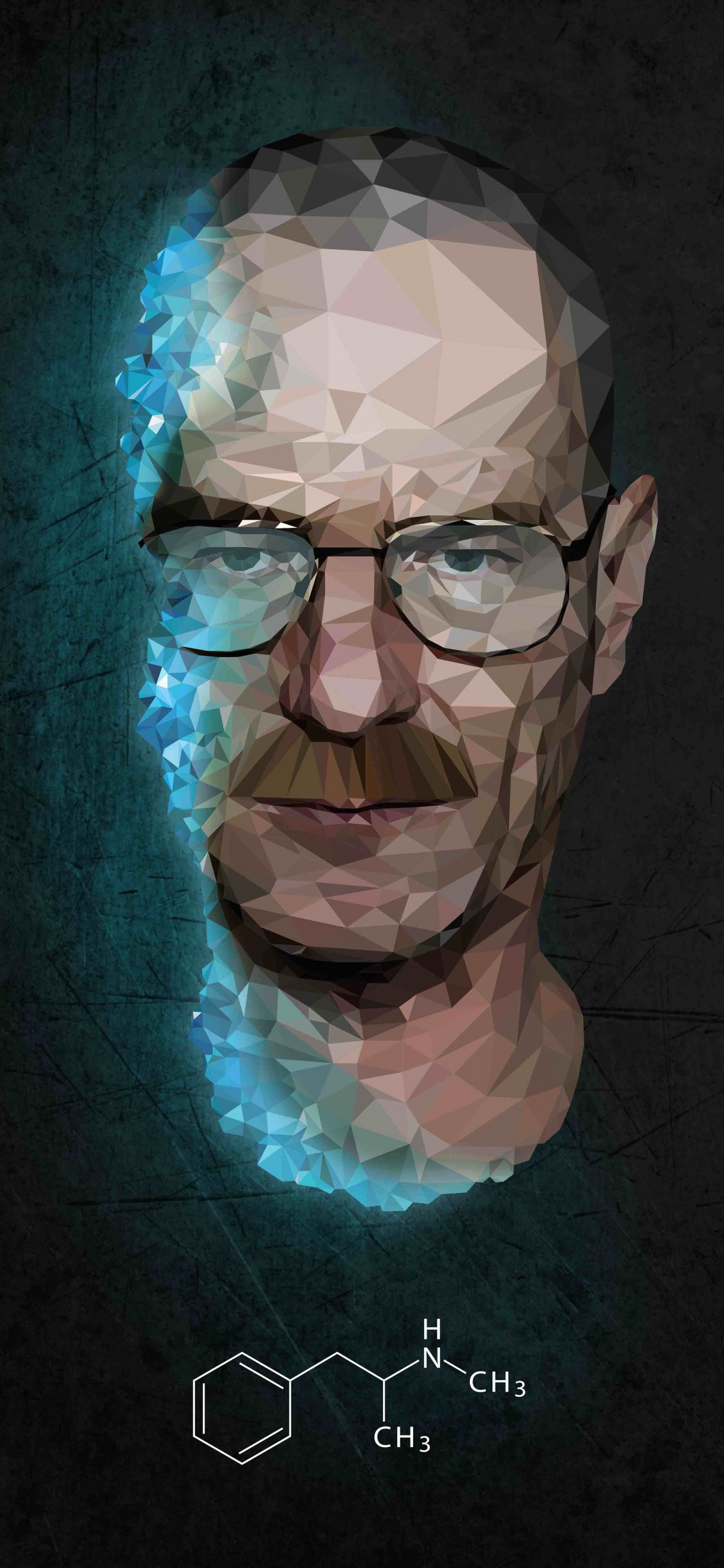 Figurine Tête de Mort Blanche et Bleue. Wallpaper in 1125x2436 Resolution