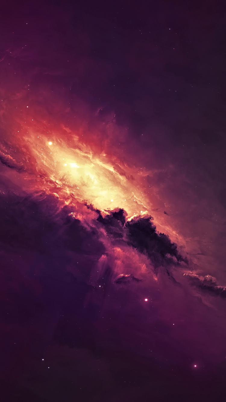 Peinture Abstraite Rouge et Noire. Wallpaper in 750x1334 Resolution