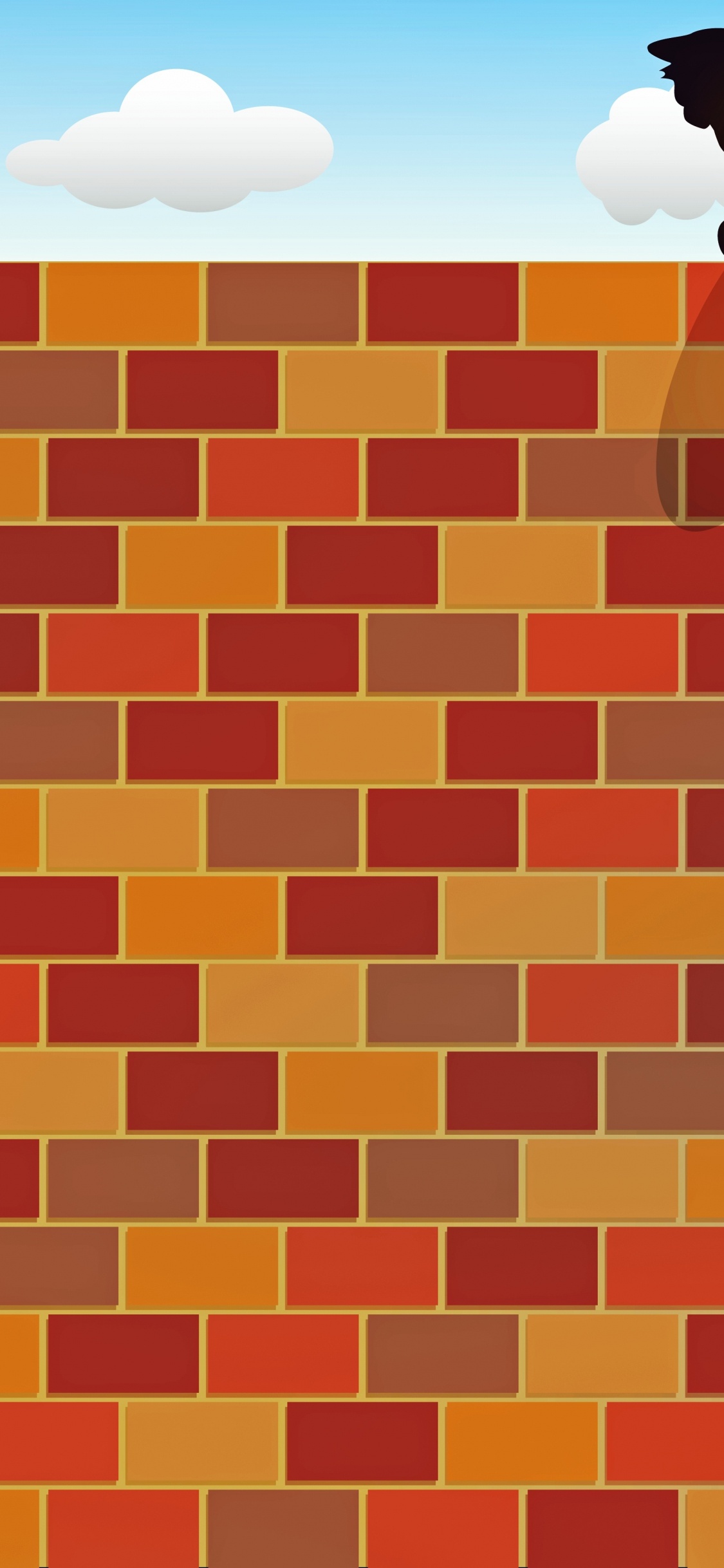 Brown and White Brick Wall. Wallpaper in 1125x2436 Resolution