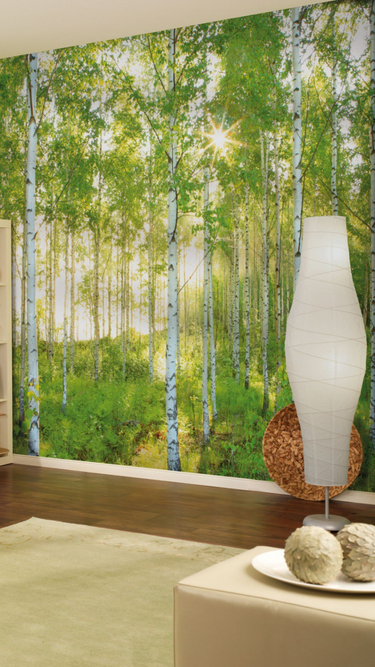 Weiße Und Braune Wohnzimmergarnitur. Wallpaper in 750x1334 Resolution