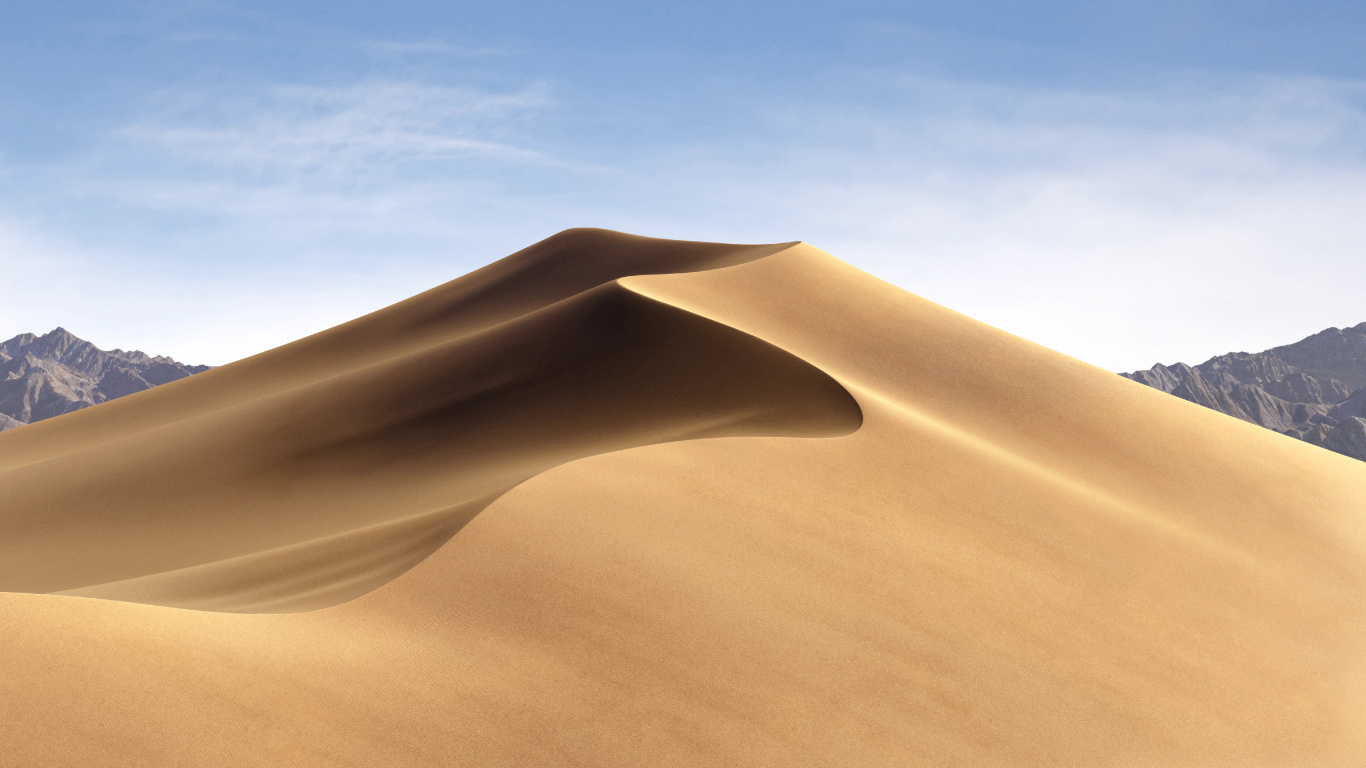 Air, 它, Apple, IMac亲, MacOS Mojave 壁纸 1366x768 允许