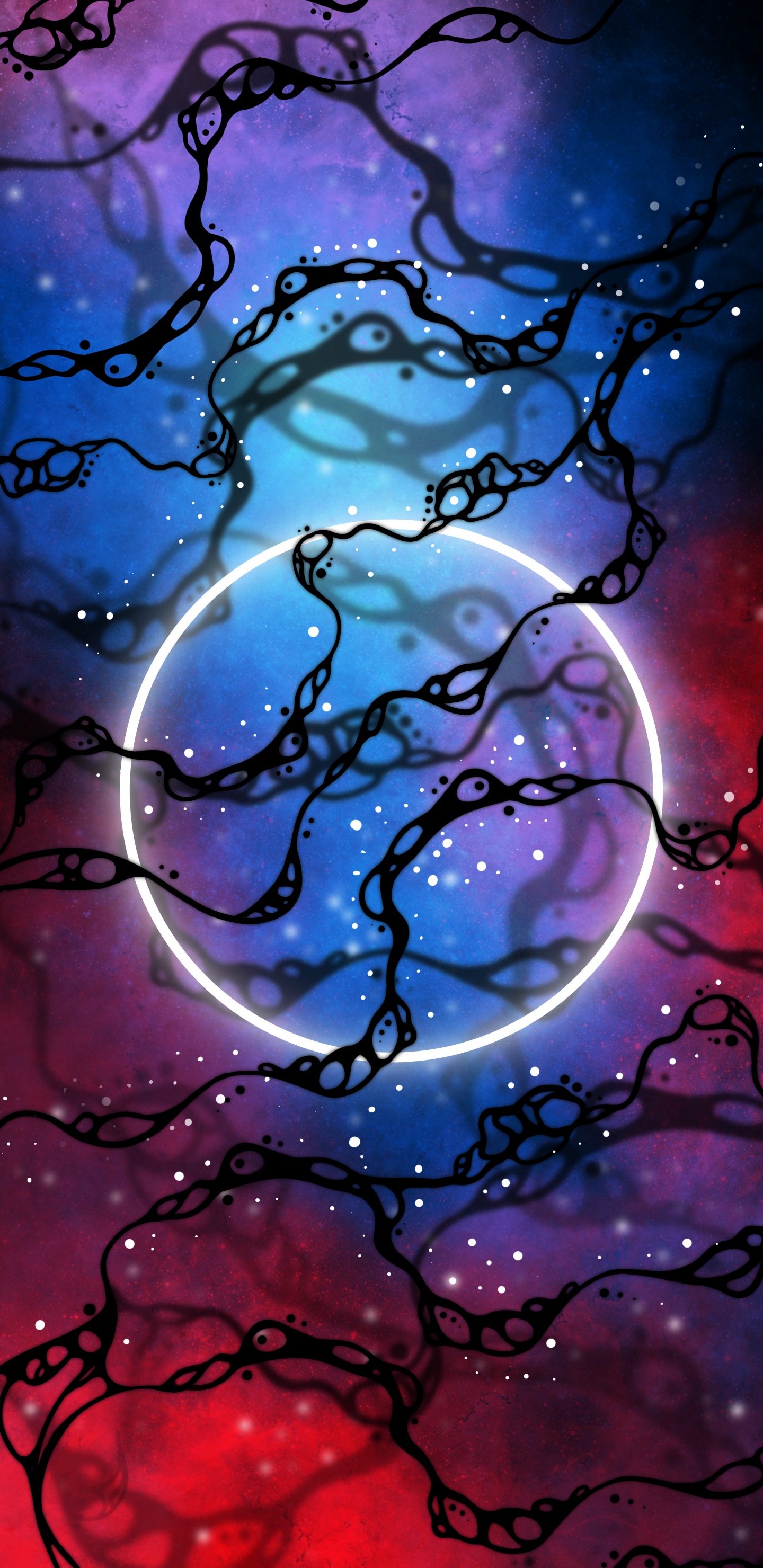 Eau, Liquid, Azure, Purple, Art. Wallpaper in 1440x2960 Resolution