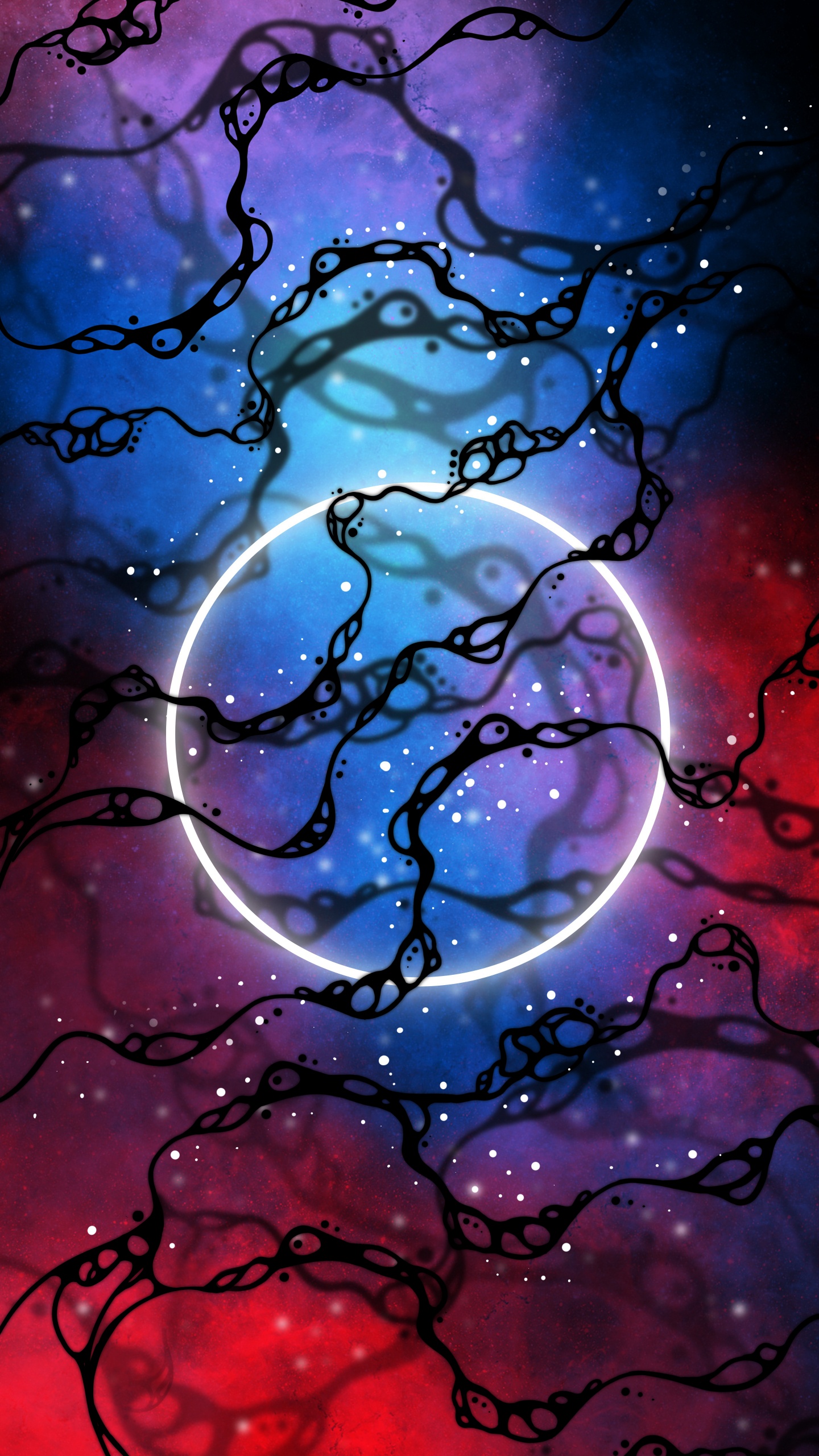 Water, Liquid, Azure, Purple, Art. Wallpaper in 1440x2560 Resolution