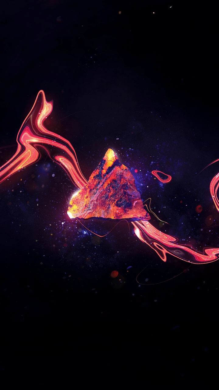 黑色的, 红色的, 光, 图形设计, 抽象艺术 壁纸 720x1280 允许