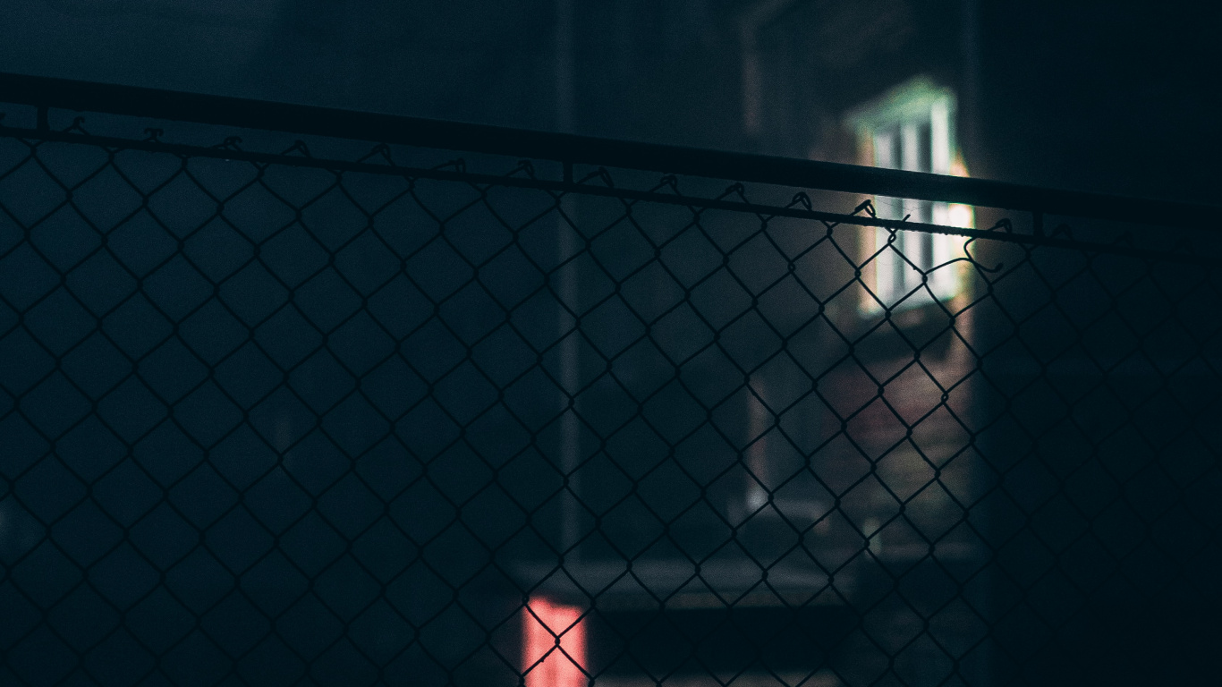 Black Metal Fence Near White Wall. Wallpaper in 1366x768 Resolution