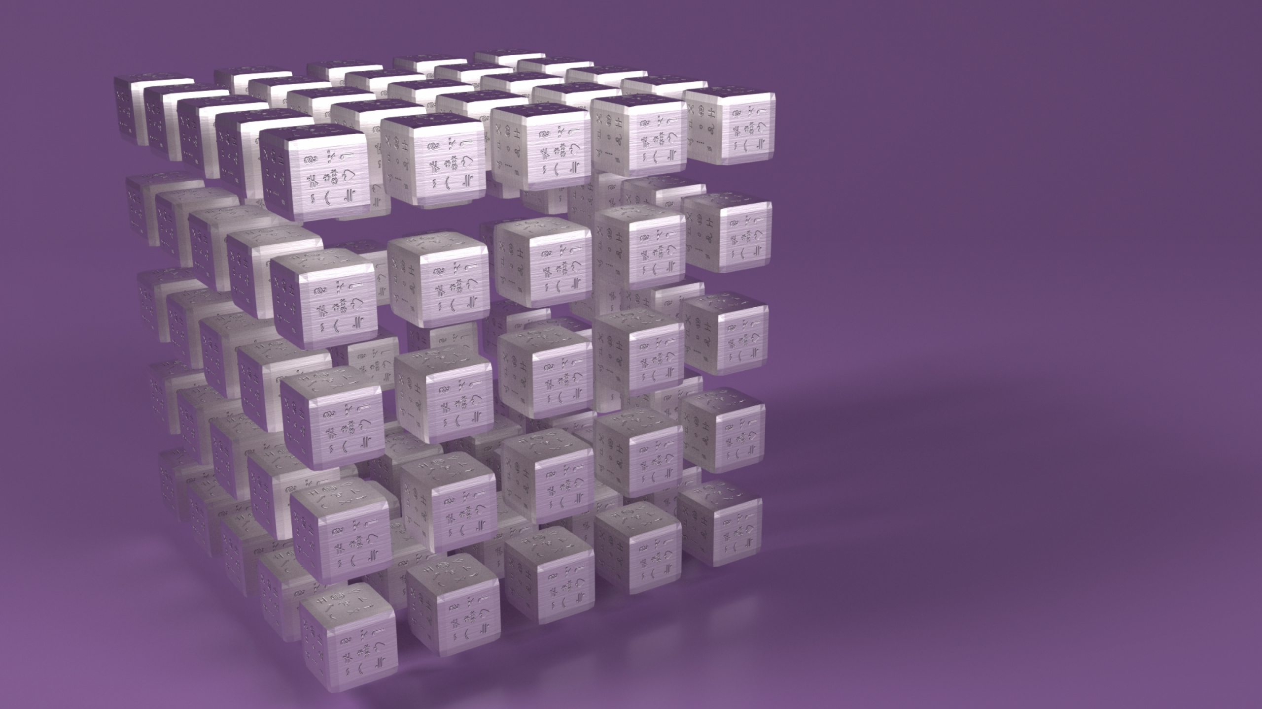 Lote de Cubos Blancos y Azules. Wallpaper in 2560x1440 Resolution