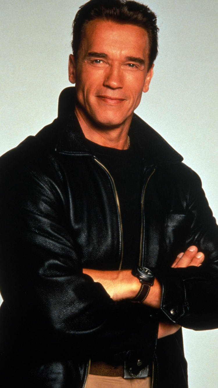 Arnold Schwarzenegger, Veste, Veste en Cuir, Les Vêtements D'extérieur, Textile. Wallpaper in 750x1334 Resolution