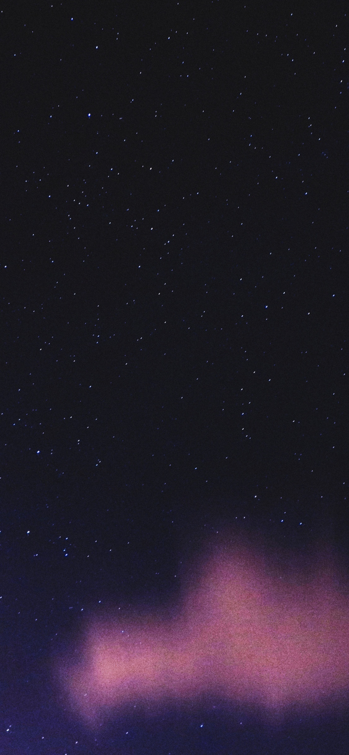 Atmosphere, Purple, Night, Aurora, Space. Wallpaper in 1125x2436 Resolution