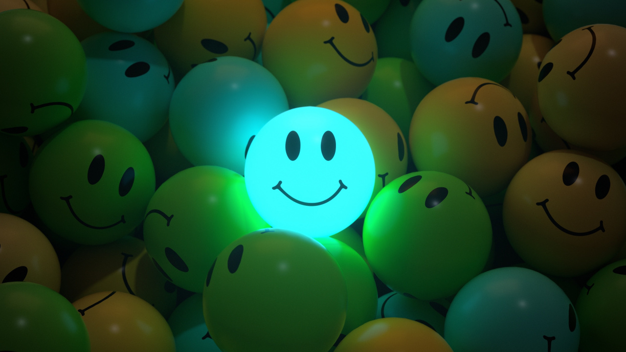 Android, Emoji, Smile, Line, Aqua. Wallpaper in 1280x720 Resolution