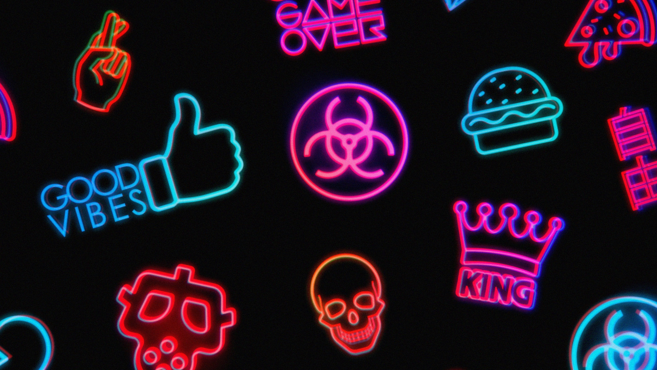 Apple, Lumière, Pink, Red, Ligne. Wallpaper in 1280x720 Resolution