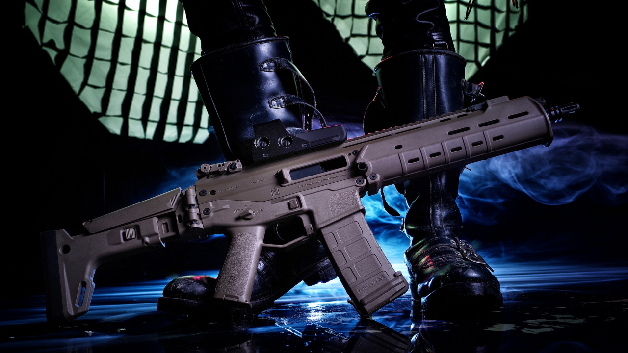 Firearm, Gun, Assault Rifle, Airsoft, Airsoft Gun. Wallpaper in 1280x720 Resolution