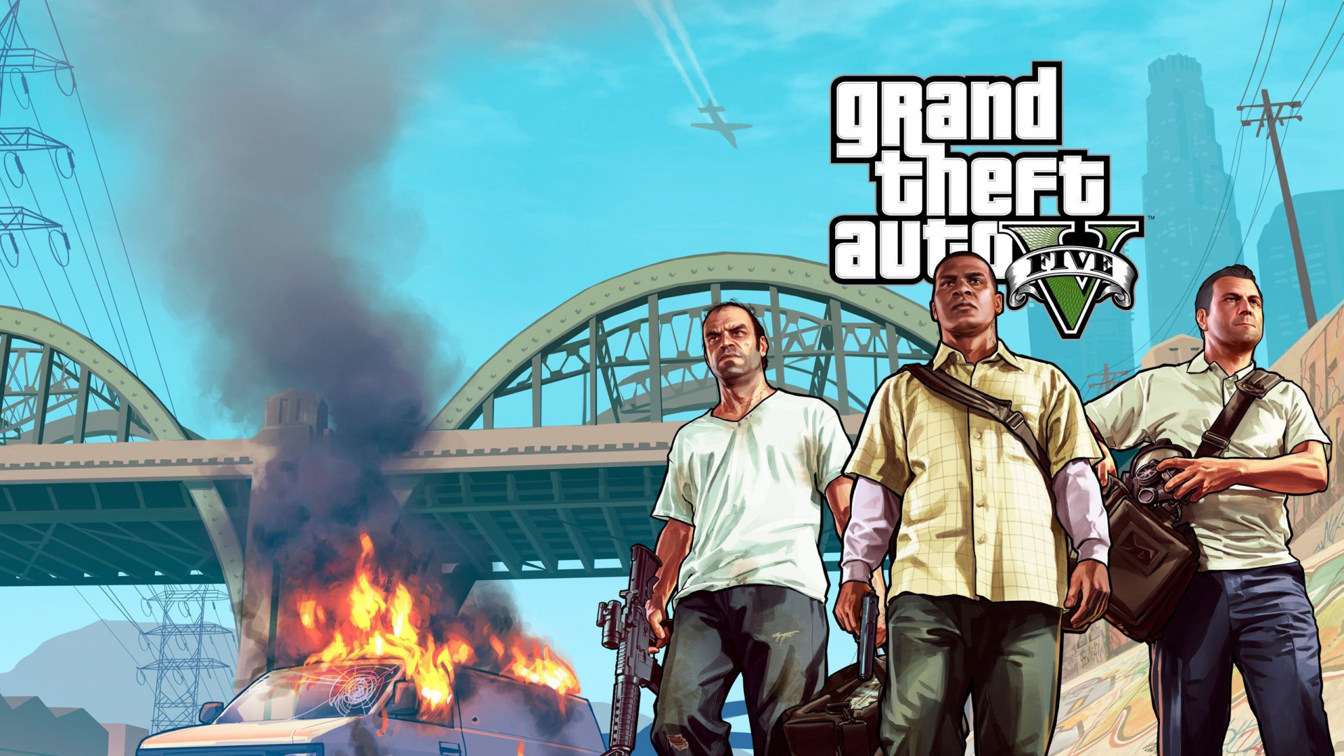 Gta 5, Grand Theft Auto v, Rockstar Games, Rockstar North, Juego de Pc. Wallpaper in 1920x1080 Resolution