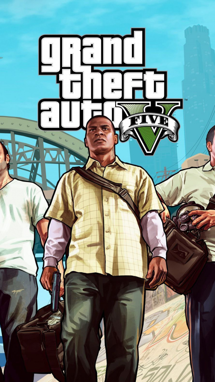 Gta 5, Grand Theft Auto v, Rockstar Games, Rockstar North, Pc-Spiel. Wallpaper in 750x1334 Resolution