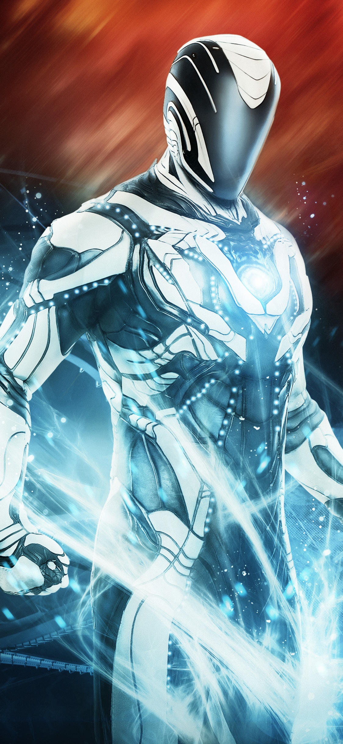 Mujer en Vestido Blanco y Negro Personaje de Anime. Wallpaper in 1125x2436 Resolution