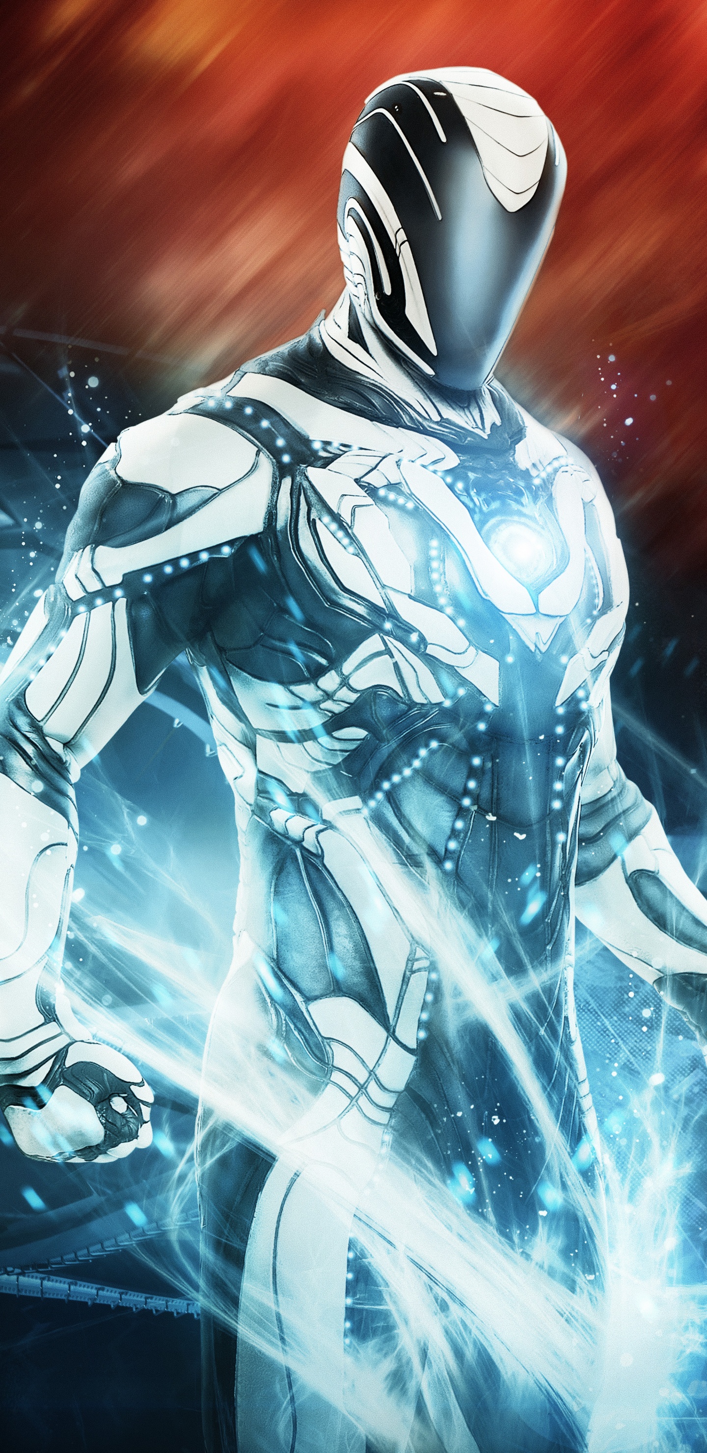 Femme en Robe Noire et Blanche Personnage D'anime. Wallpaper in 1440x2960 Resolution