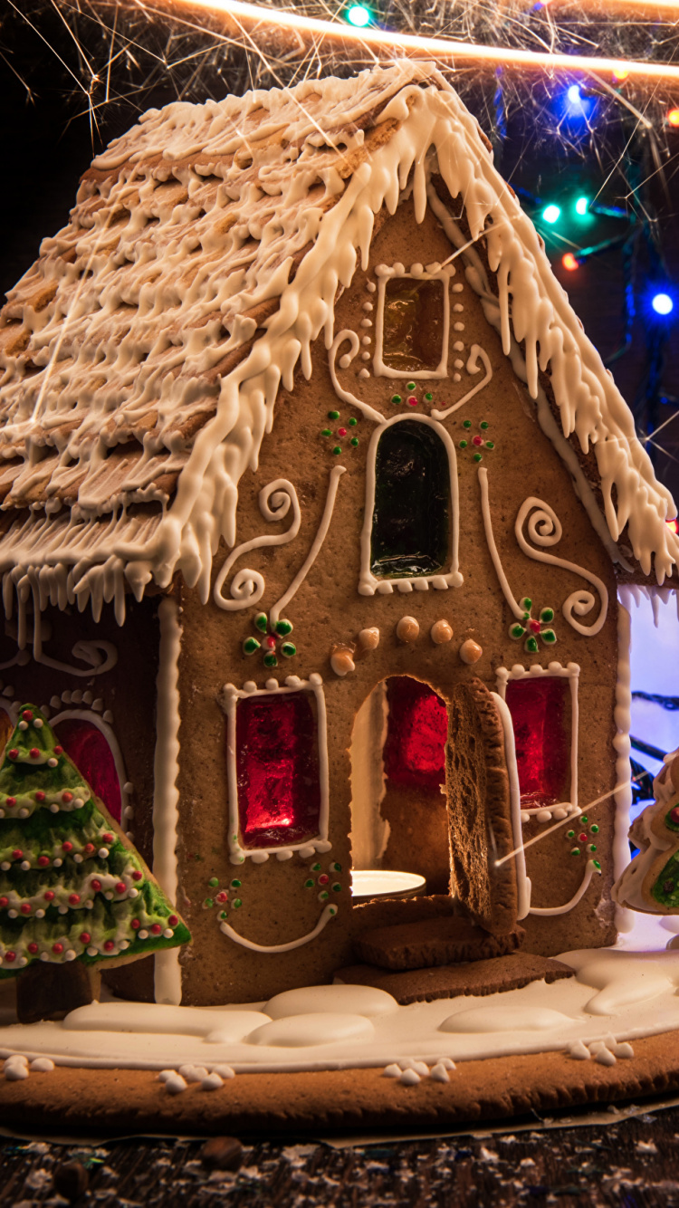 Christmas, Christmas Decoration, Christmas Lights, Event, Illustration. Wallpaper in 750x1334 Resolution