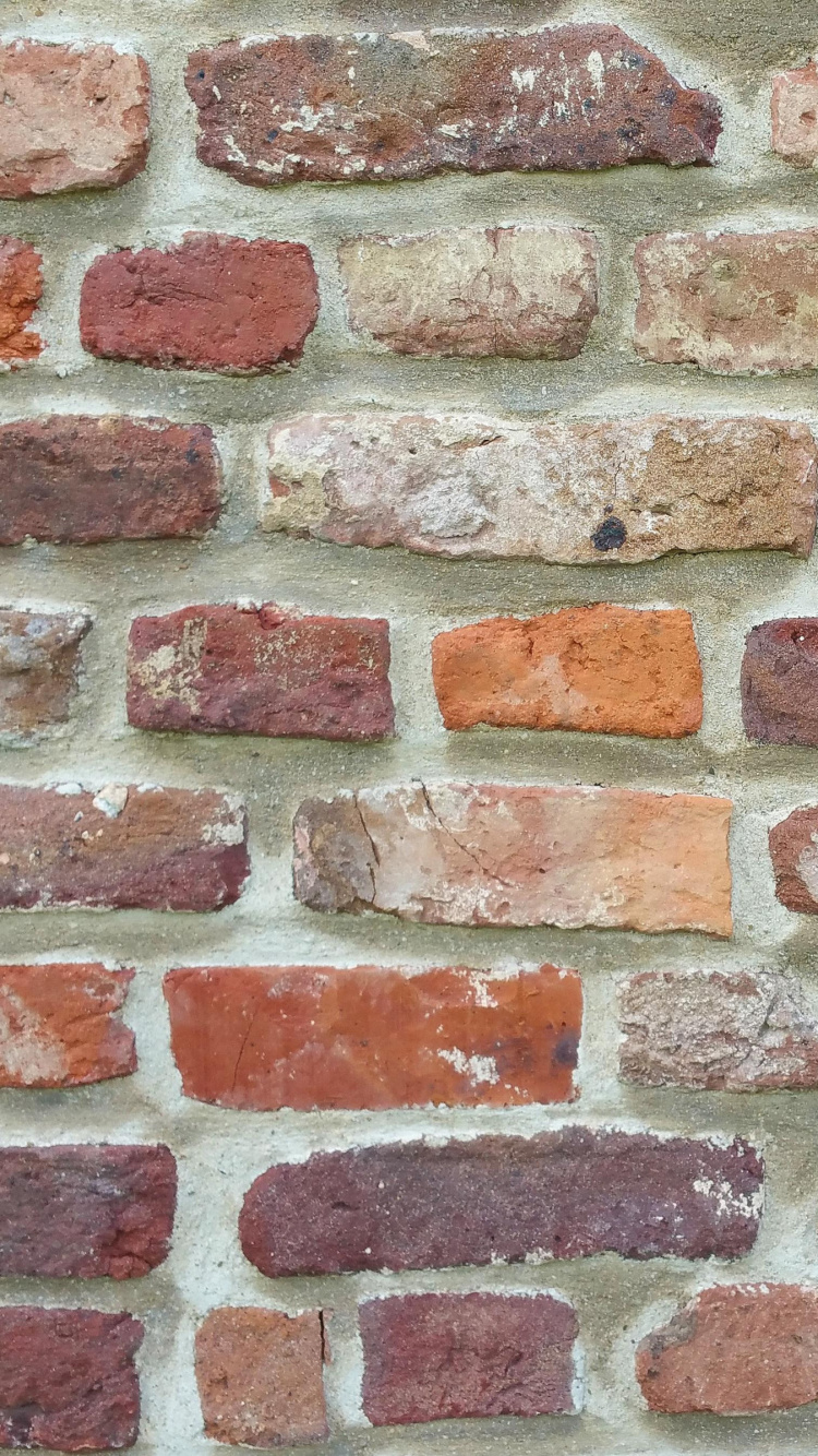 Brown and White Brick Wall. Wallpaper in 750x1334 Resolution