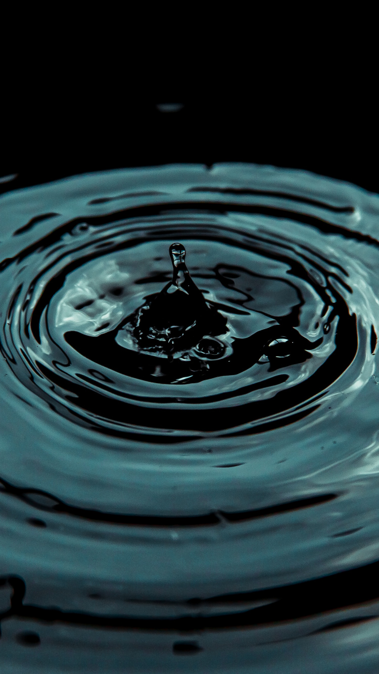 Circle Water, Drop, Water, Water Resources, Liquid. Wallpaper in 750x1334 Resolution