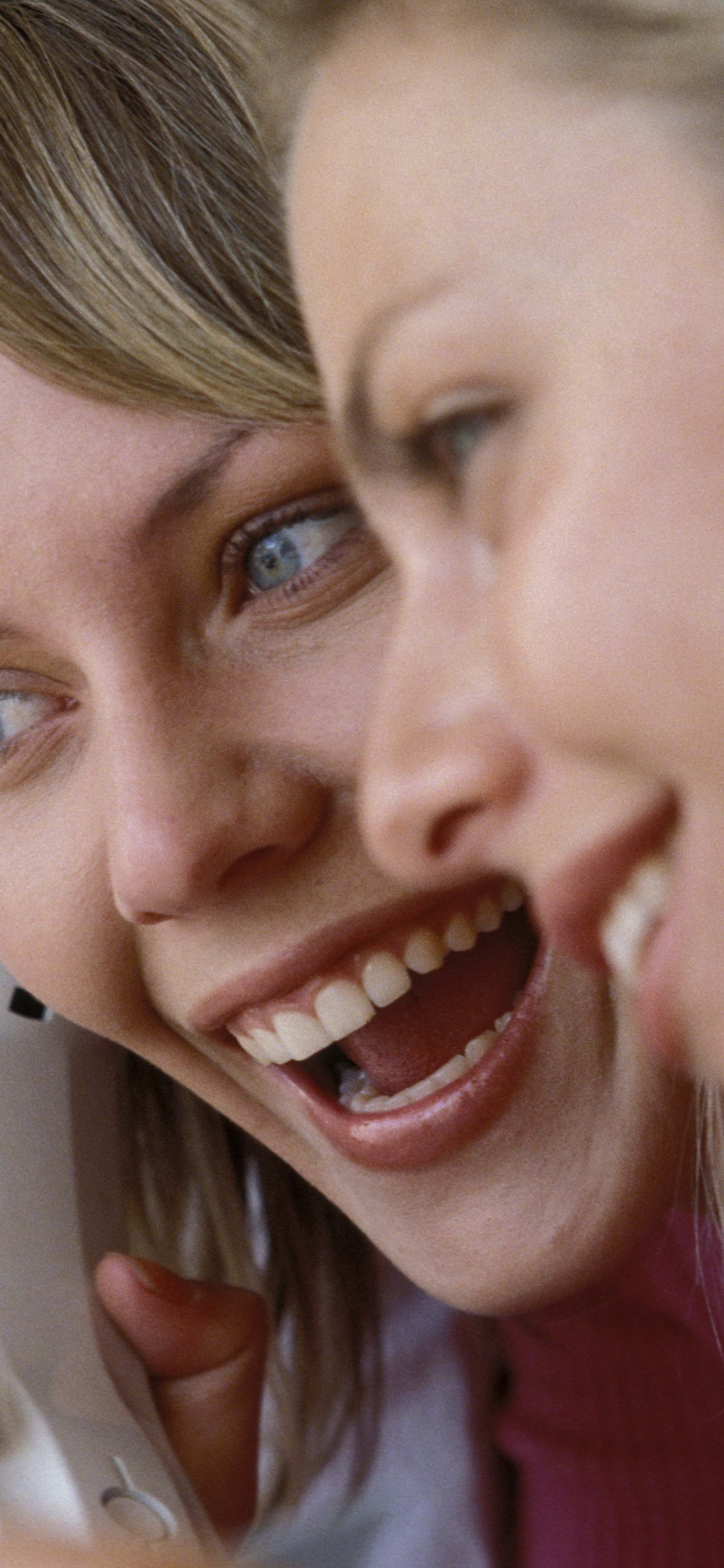 Friendship, Tooth, Facial Expression, Mouth, Fun. Wallpaper in 1125x2436 Resolution