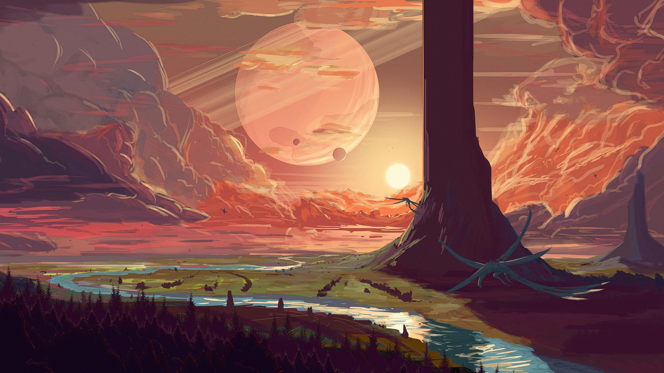 Mort Par L'espace, Atmosphère, L'écorégion, Nature, Environnement Naturel. Wallpaper in 2560x1440 Resolution