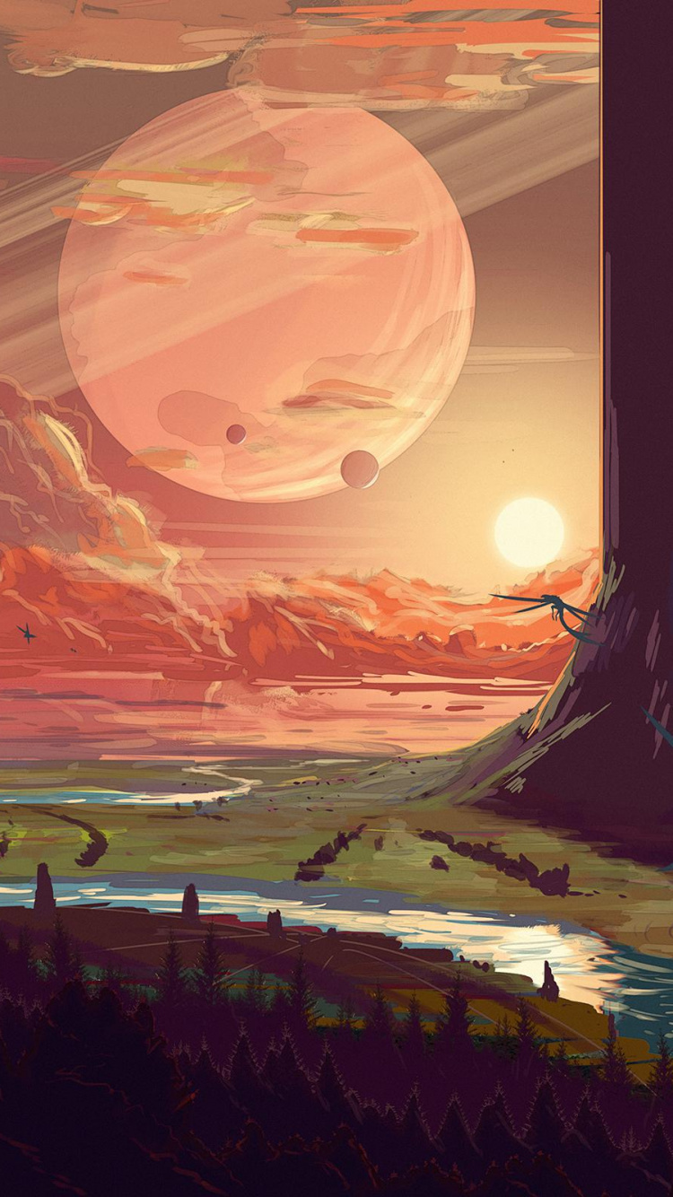 Tod Durch Den Weltraum, Atmosphäre, Ökoregion, Natur, Natürlichen Umgebung. Wallpaper in 750x1334 Resolution