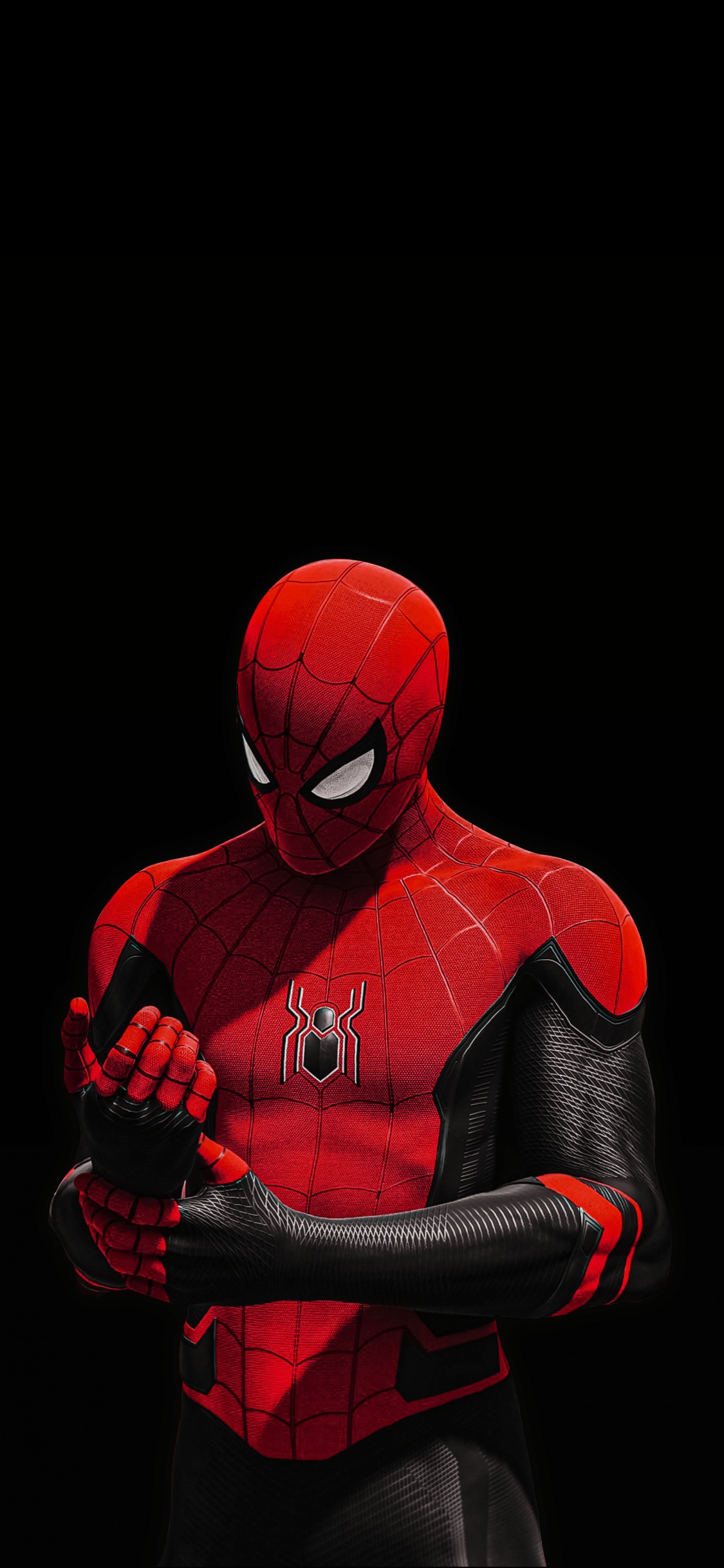 Spider-man, Marvels Spider-Man, Sleeve, Art, Action Figure. Wallpaper in 1125x2436 Resolution