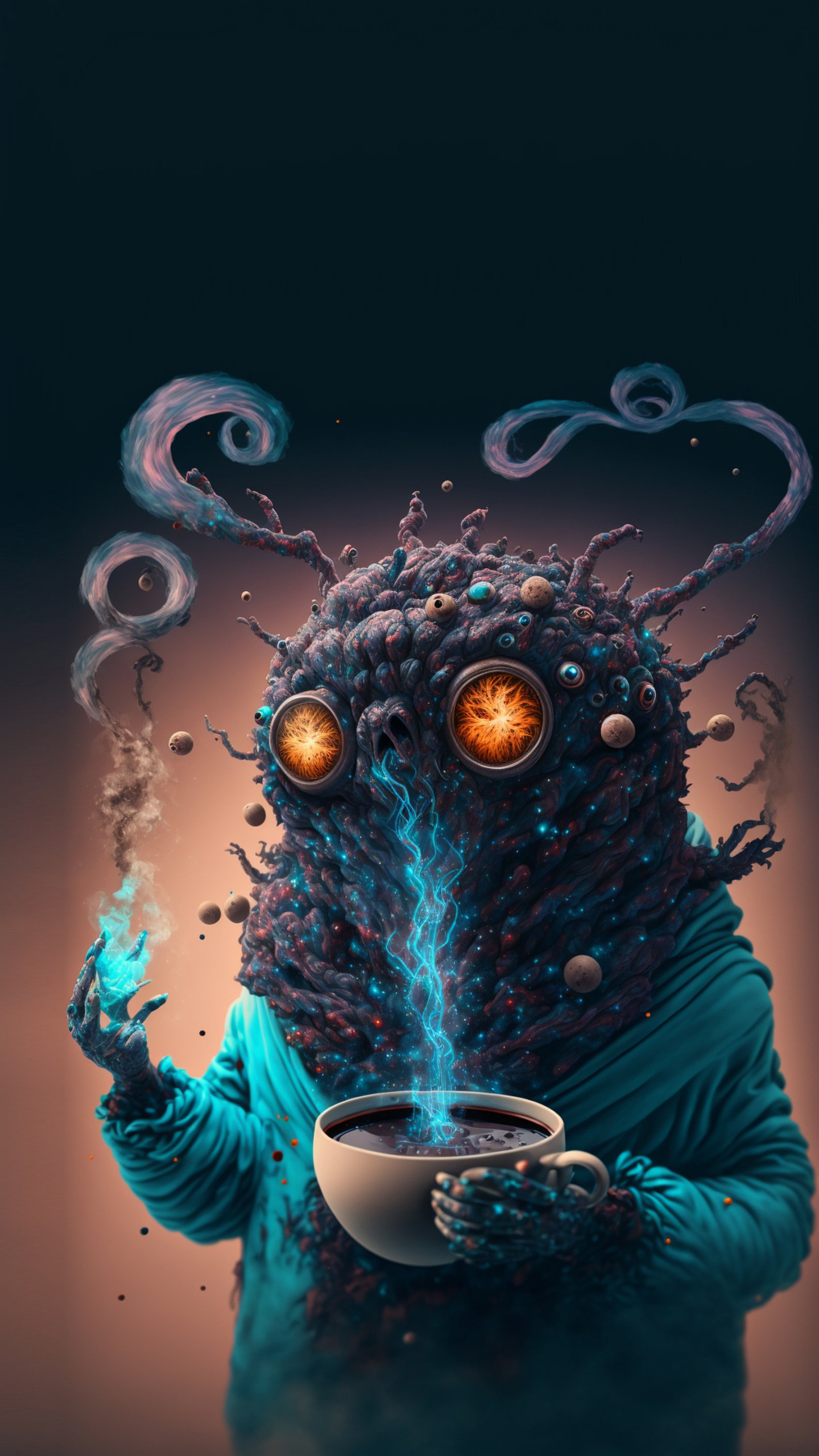 Fermer, Azure, Manche, Geste, Art. Wallpaper in 1440x2560 Resolution