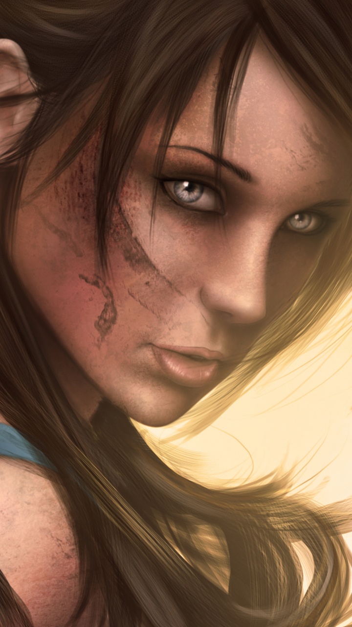 Mujer en Rojo Camiseta Sin Mangas. Wallpaper in 720x1280 Resolution