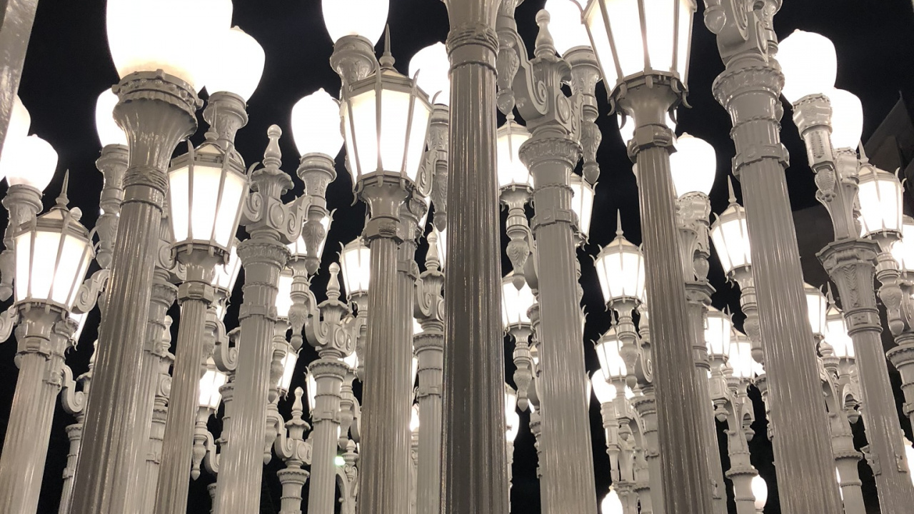 Los Angeles County Museum of Art, Chandelier, Lighting, Light Fixture, Daytime. Wallpaper in 1280x720 Resolution