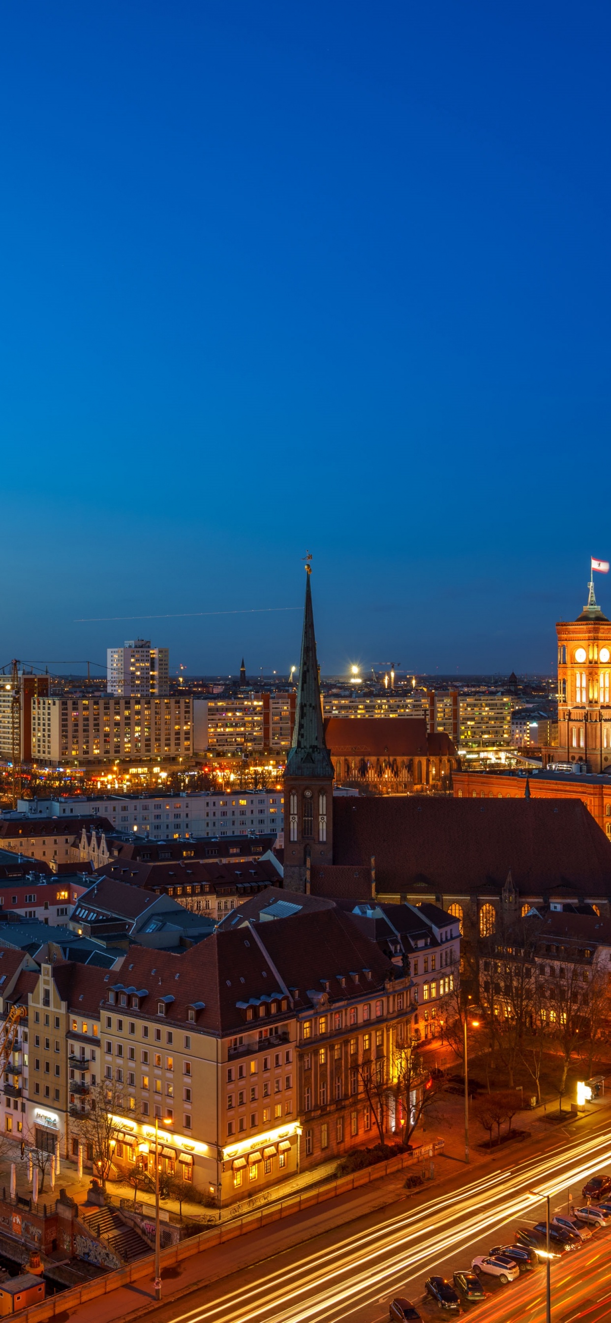 City Skyline During Night Time. Wallpaper in 1242x2688 Resolution